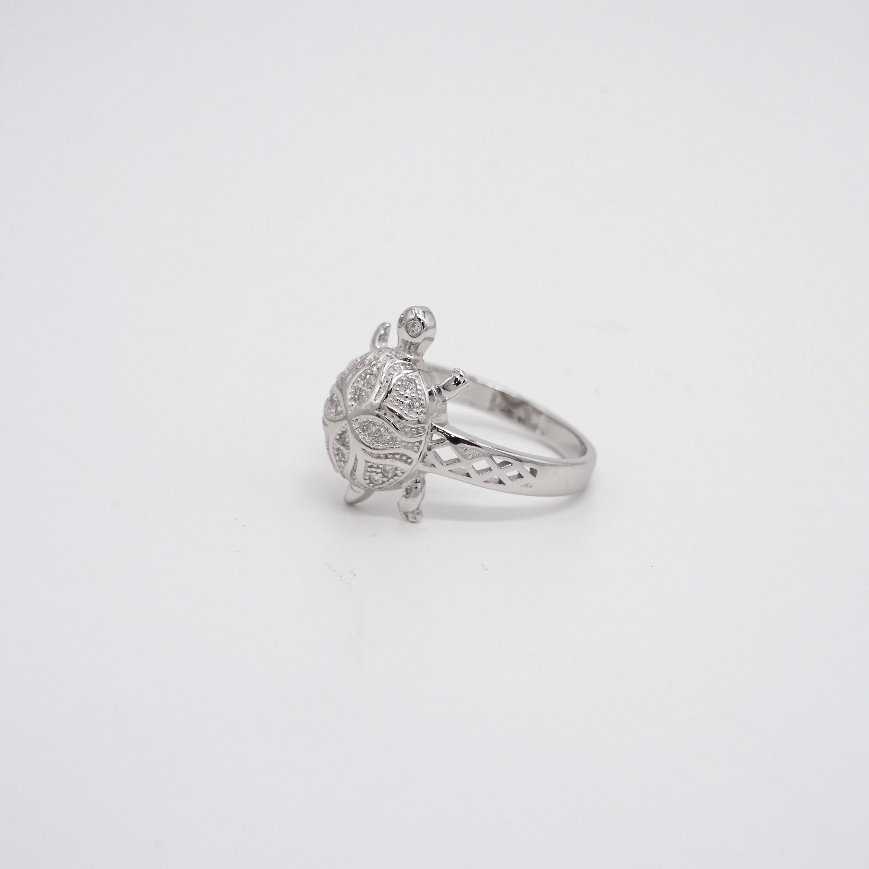 Silver Turtle Ring
