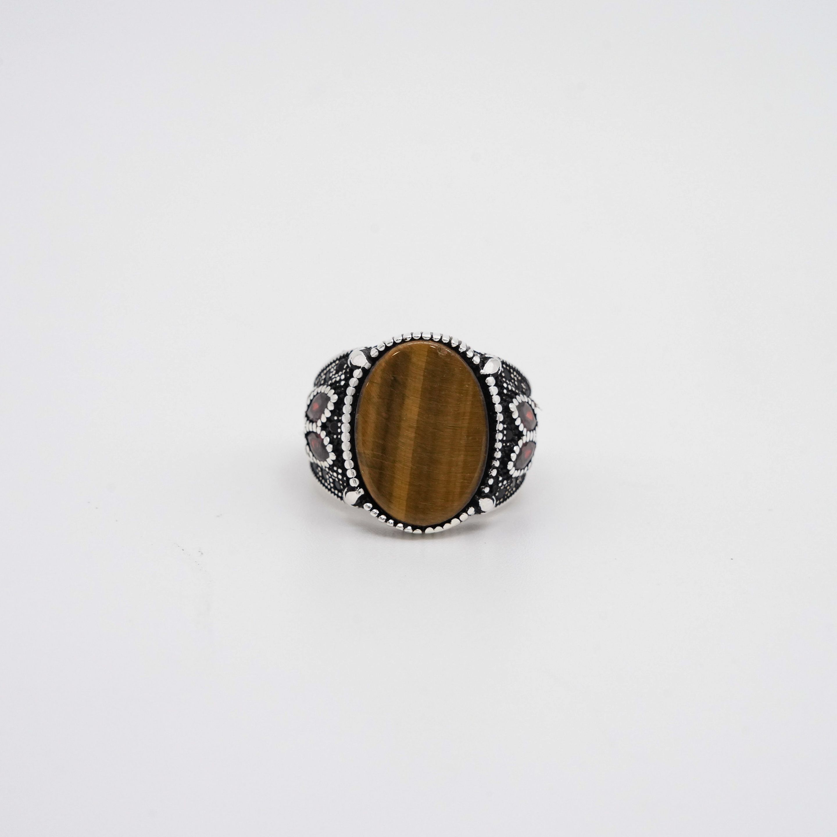 Arham Silver Palace - Tiger Eye Ring
