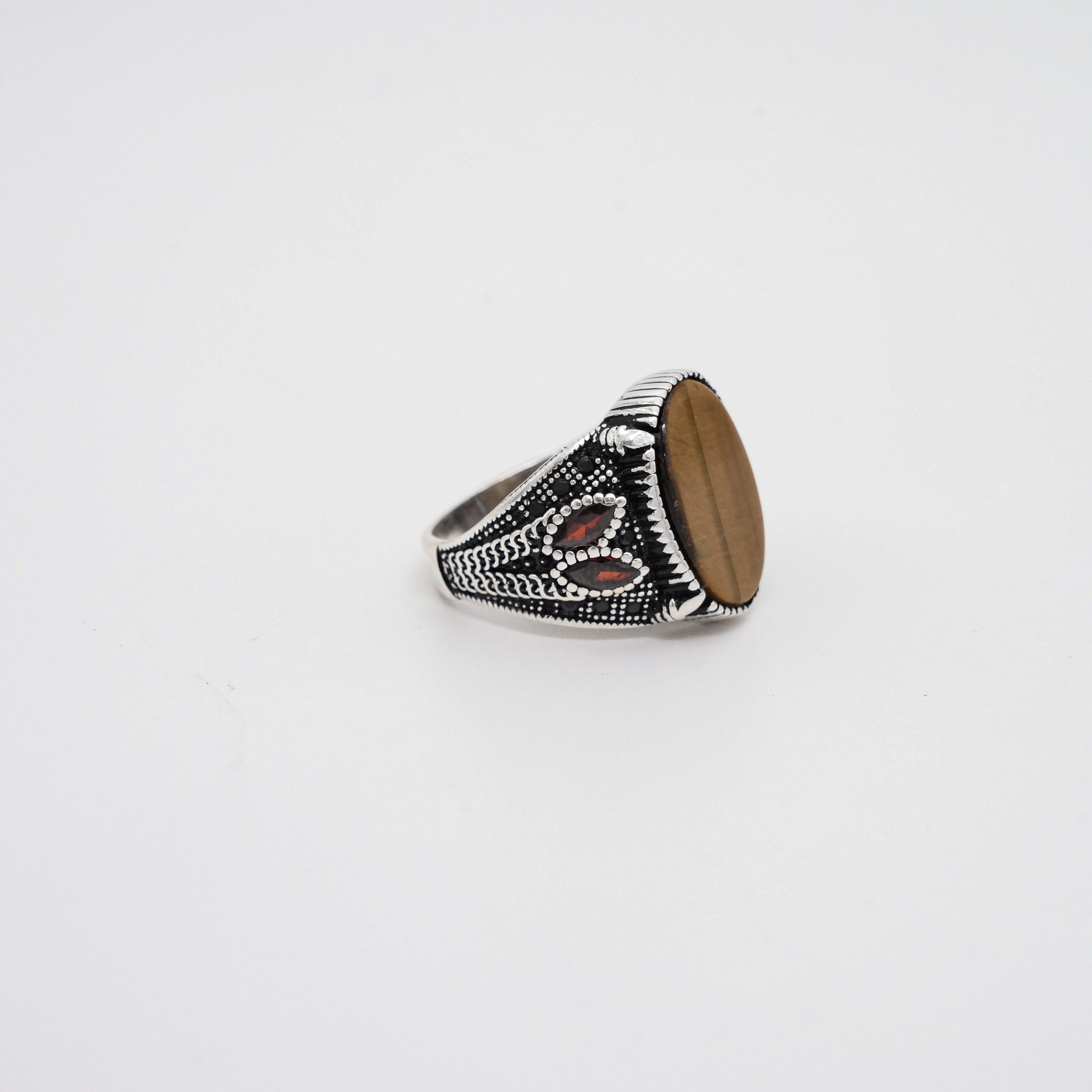 Arham Silver Palace - Tiger Eye Ring