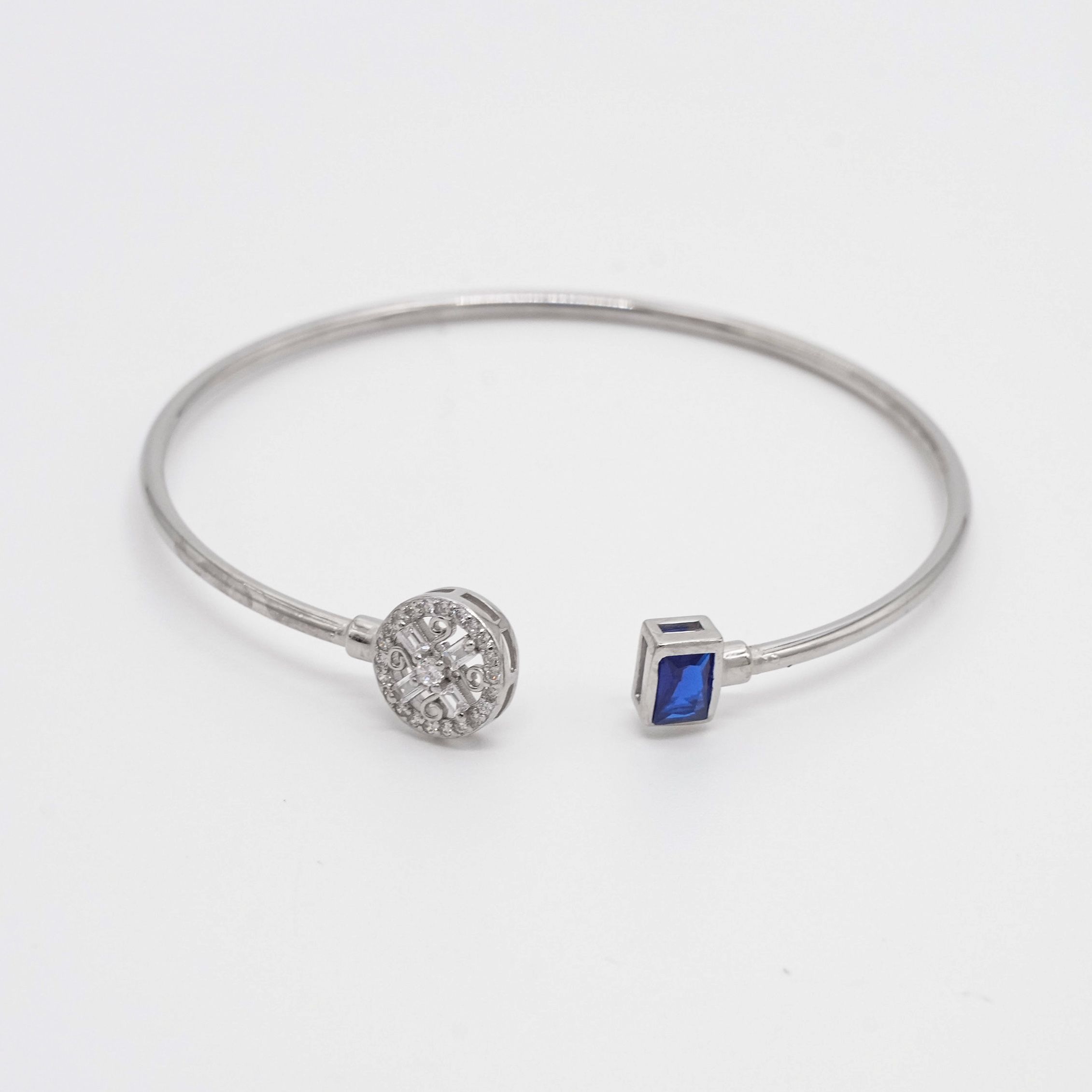 Arham Silver Palace - Stone Bangle Bracelet