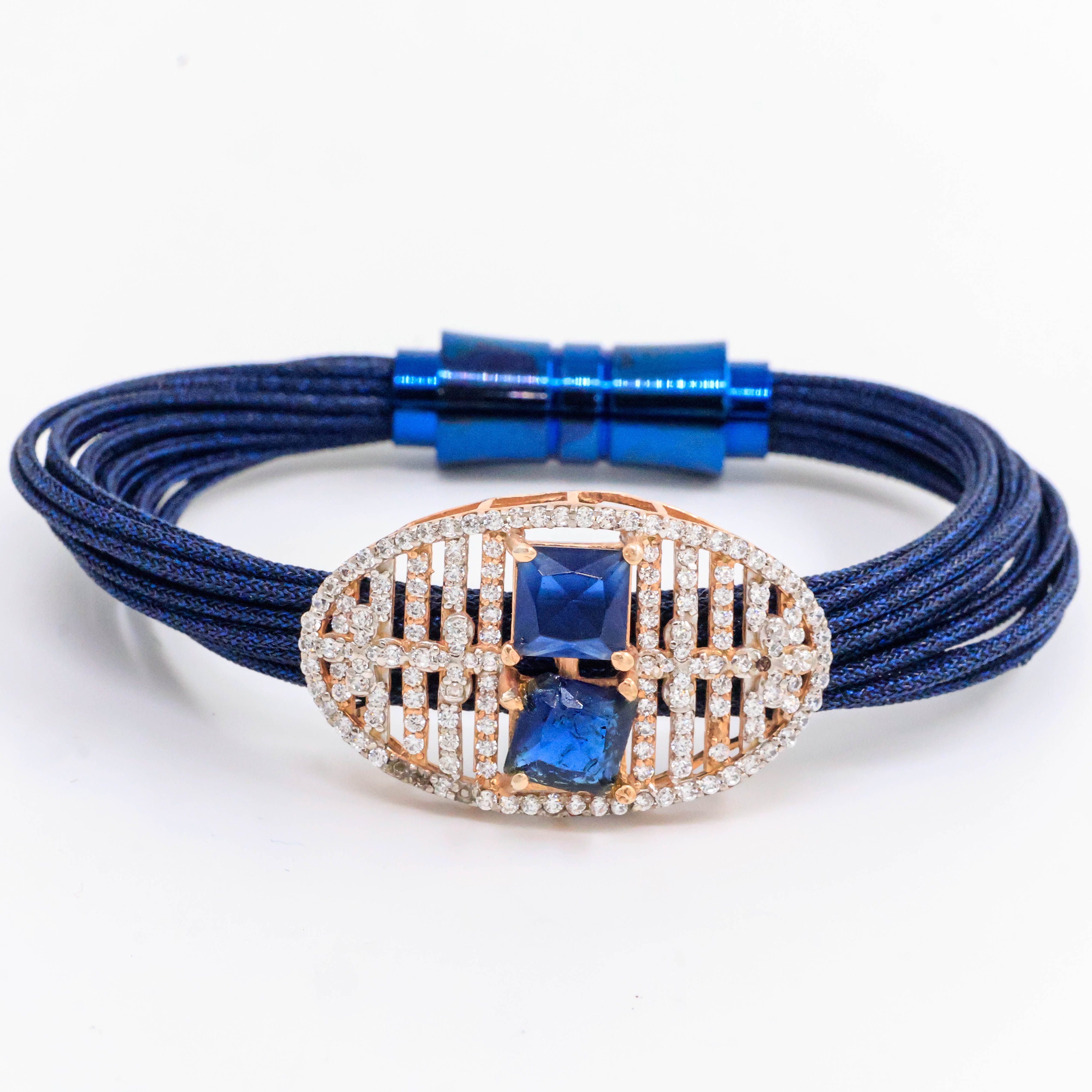 Arham Silver Palace - Silver Blue Bracelet