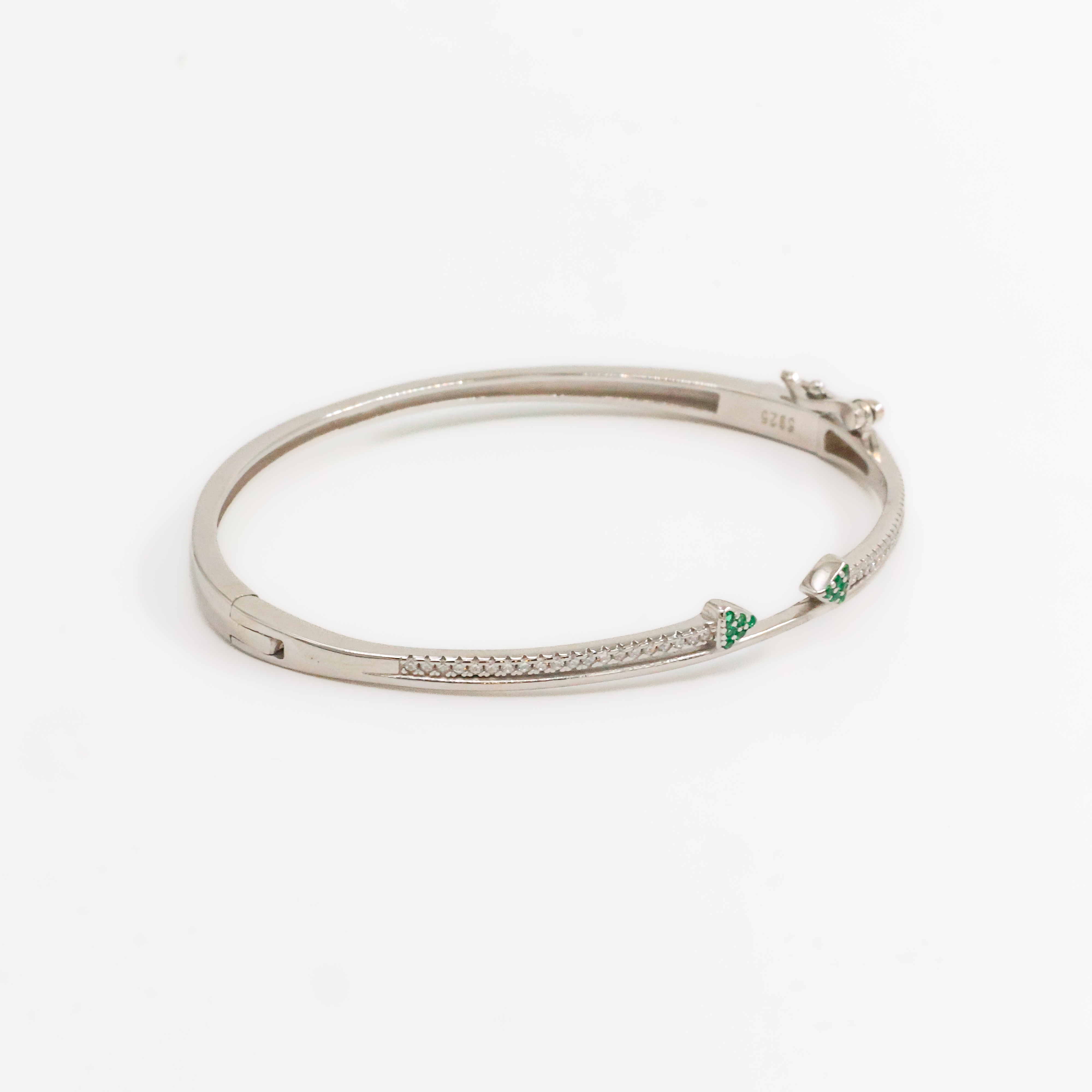 Arham Silver Palace - Silver Emerald Bracelet