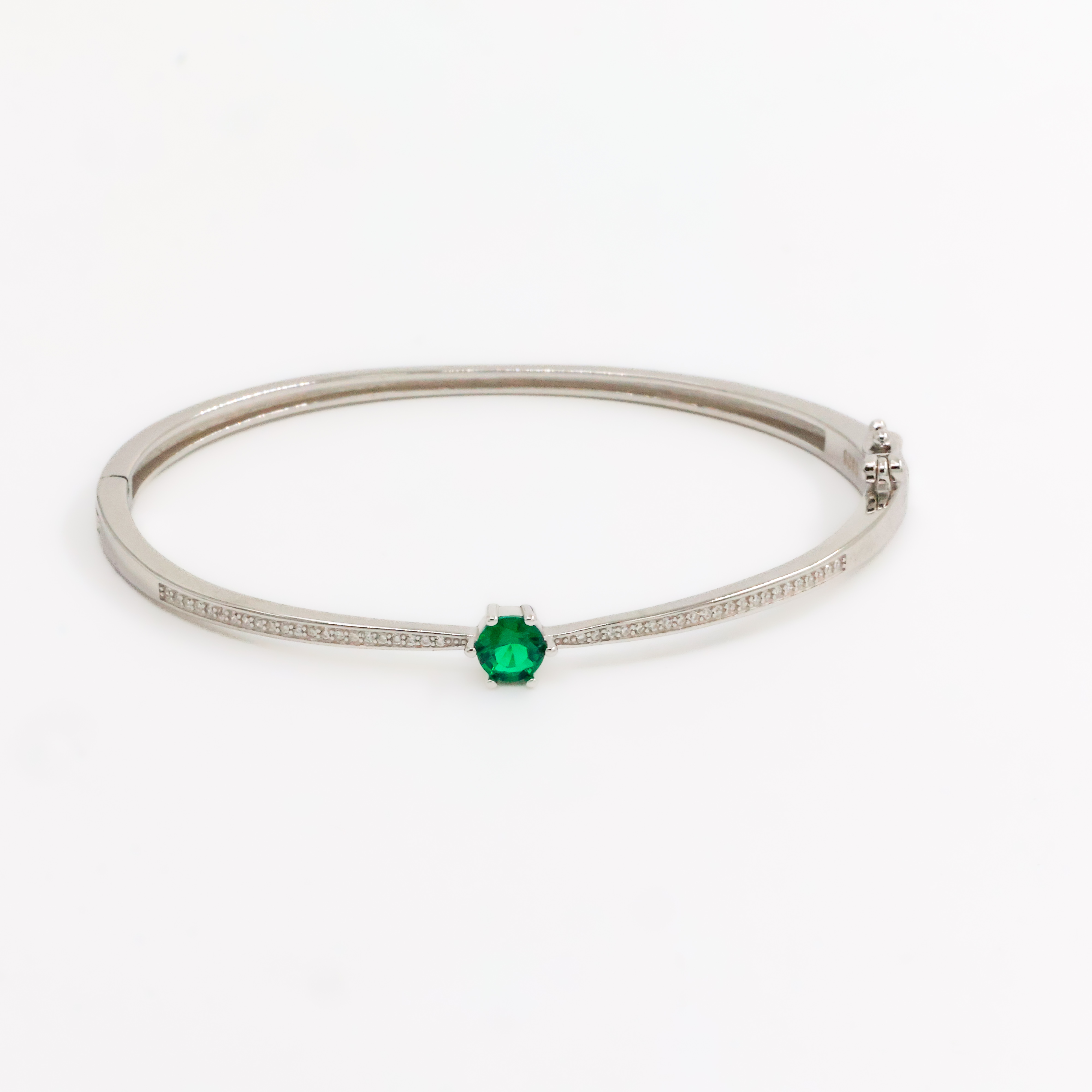 Arham Silver Palace - Silver Emerald Bracelet