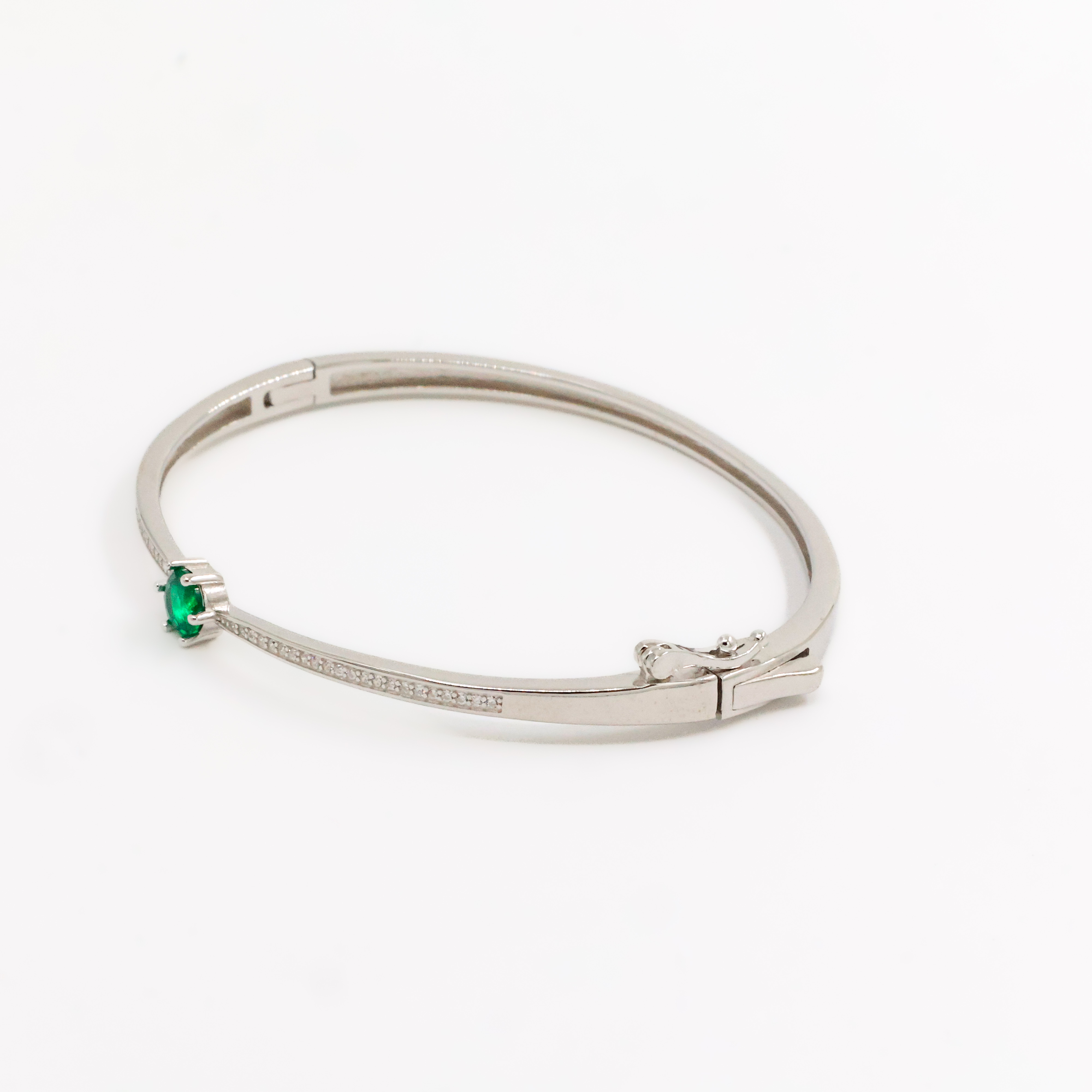Arham Silver Palace - Silver Emerald Bracelet