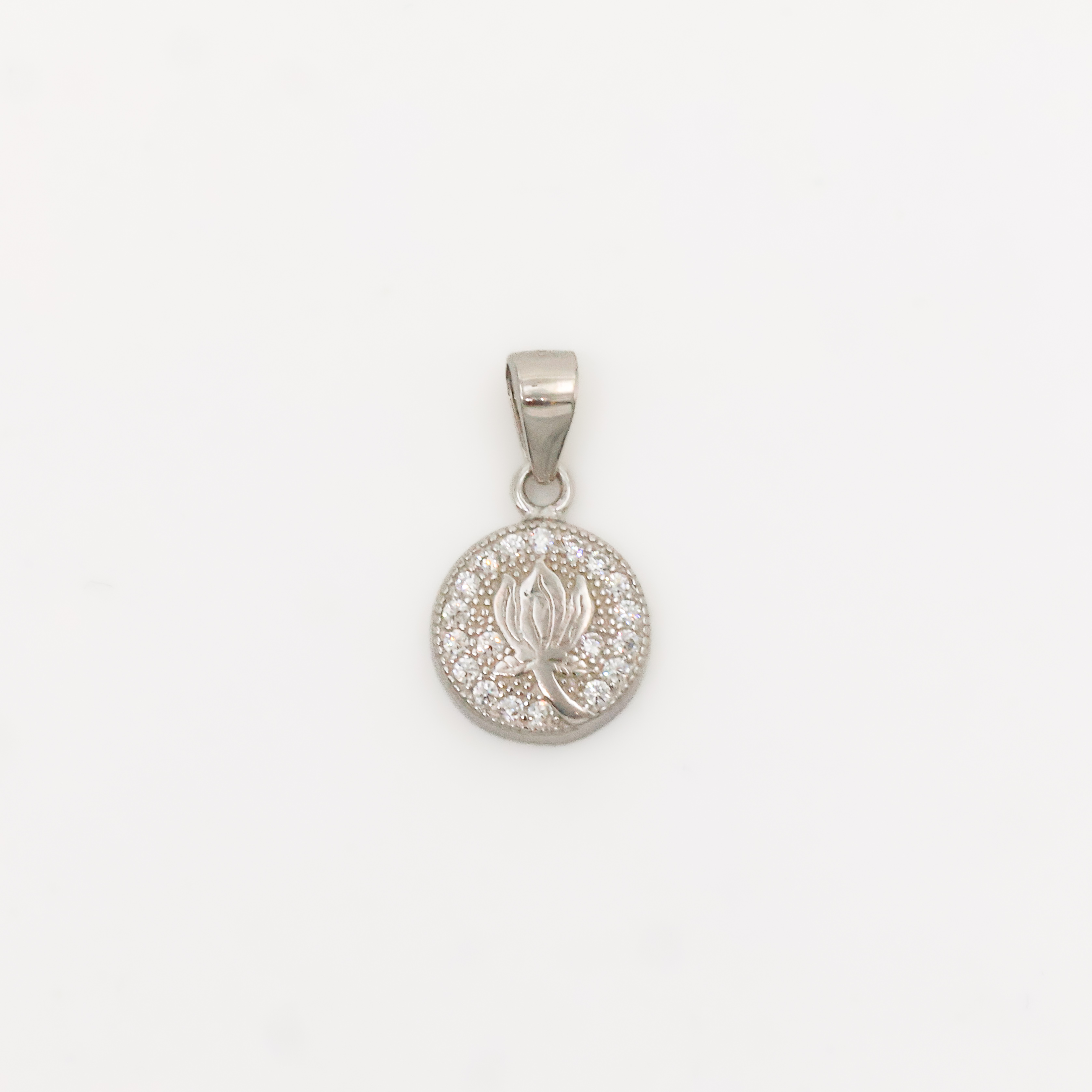 Arham Silver Palace - Silver Lotus Pendant