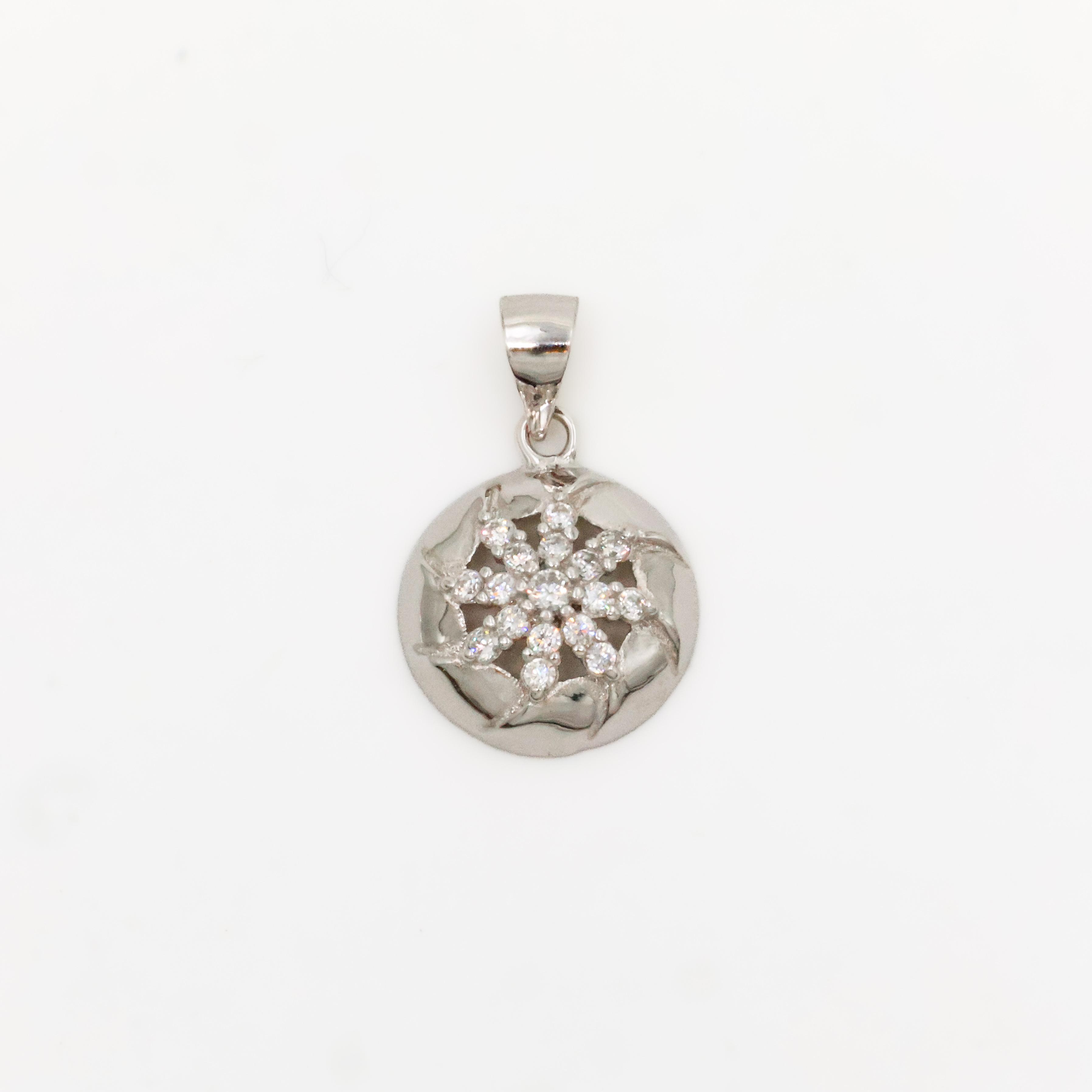 Arham Silver Palace - Silver Flower Pendant