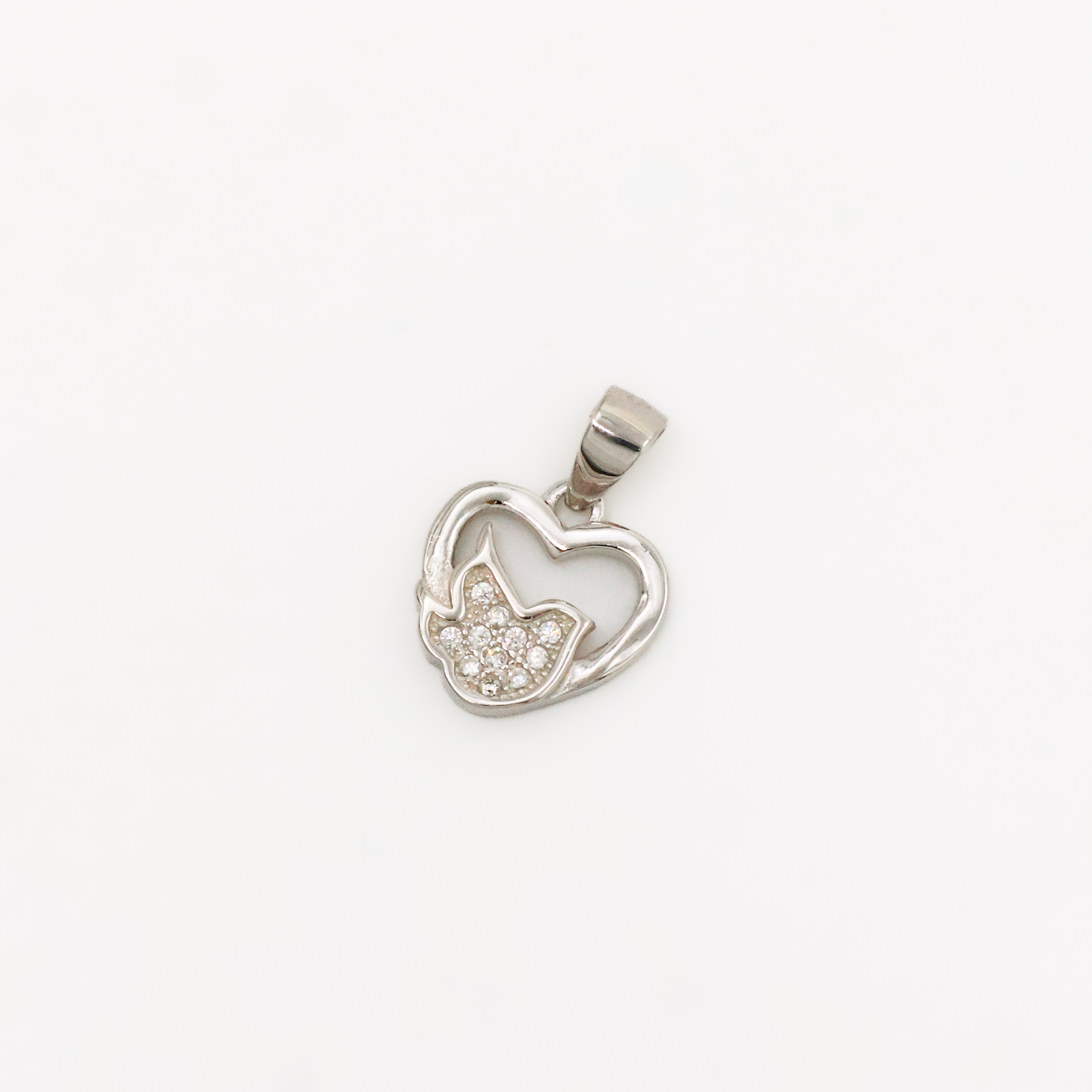 Arham Silver Palace - Silver Heart Pendant