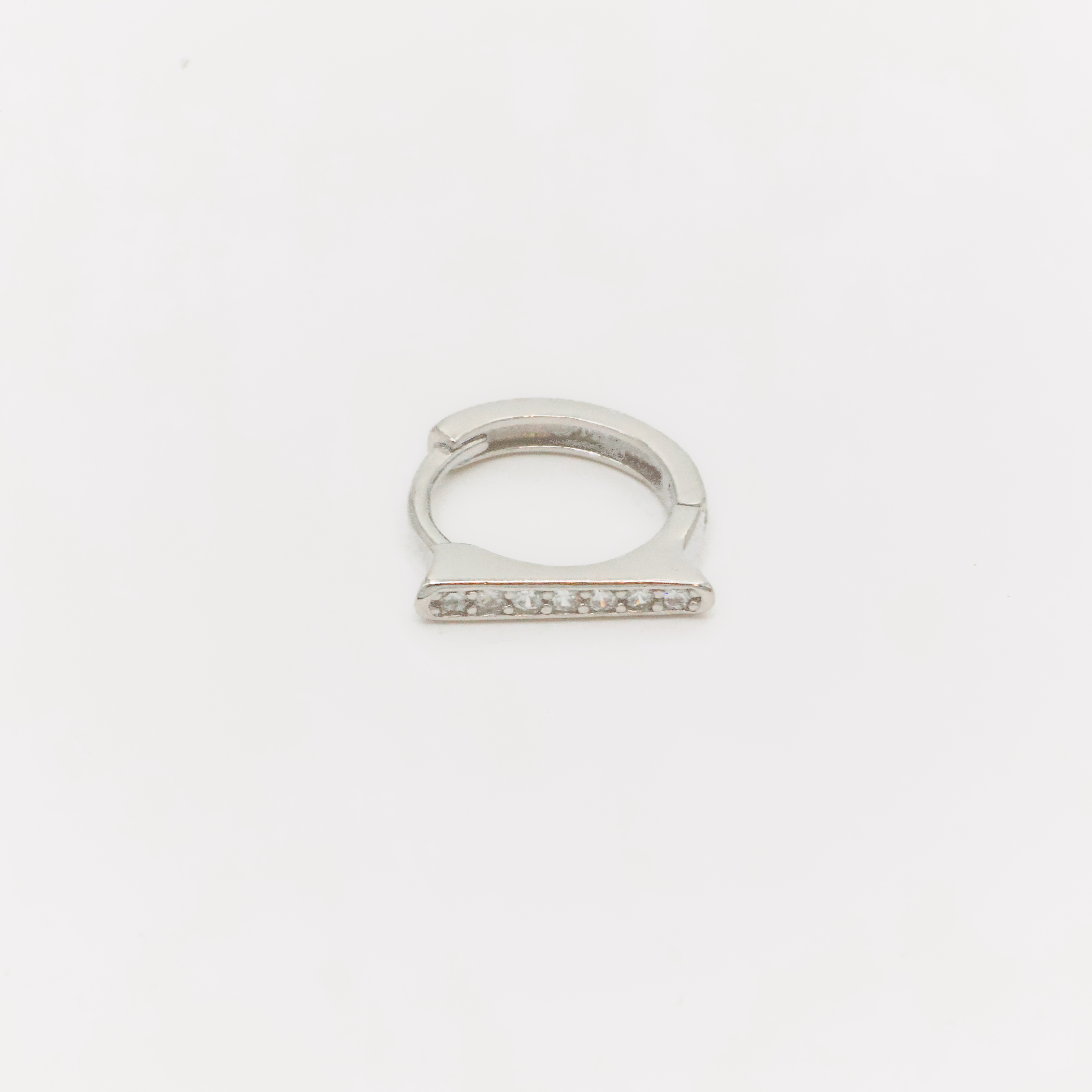 Arham Silver Palace - Silver Huggie Earrings