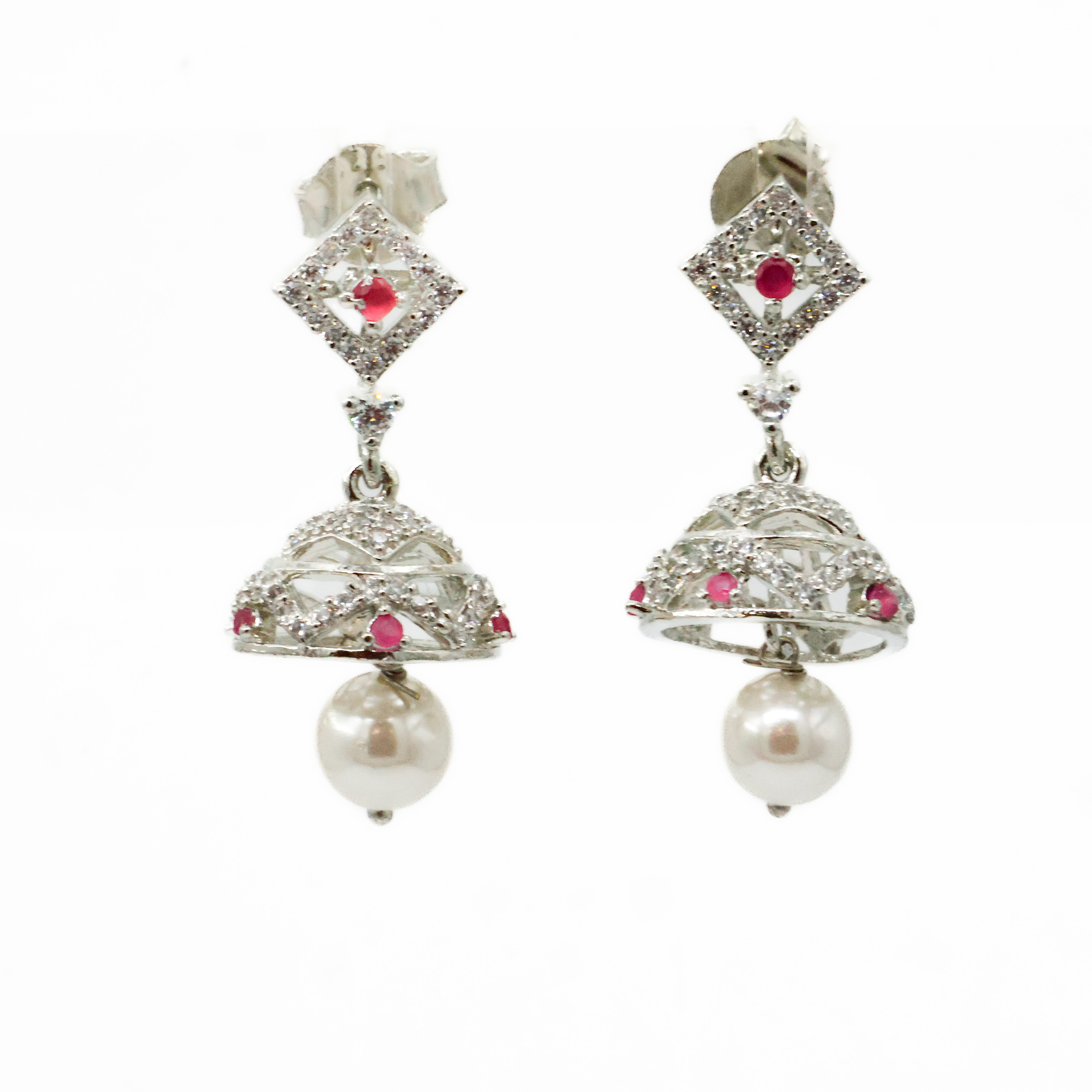 Arham Silver Palace - Silver Silver Drop Earrings