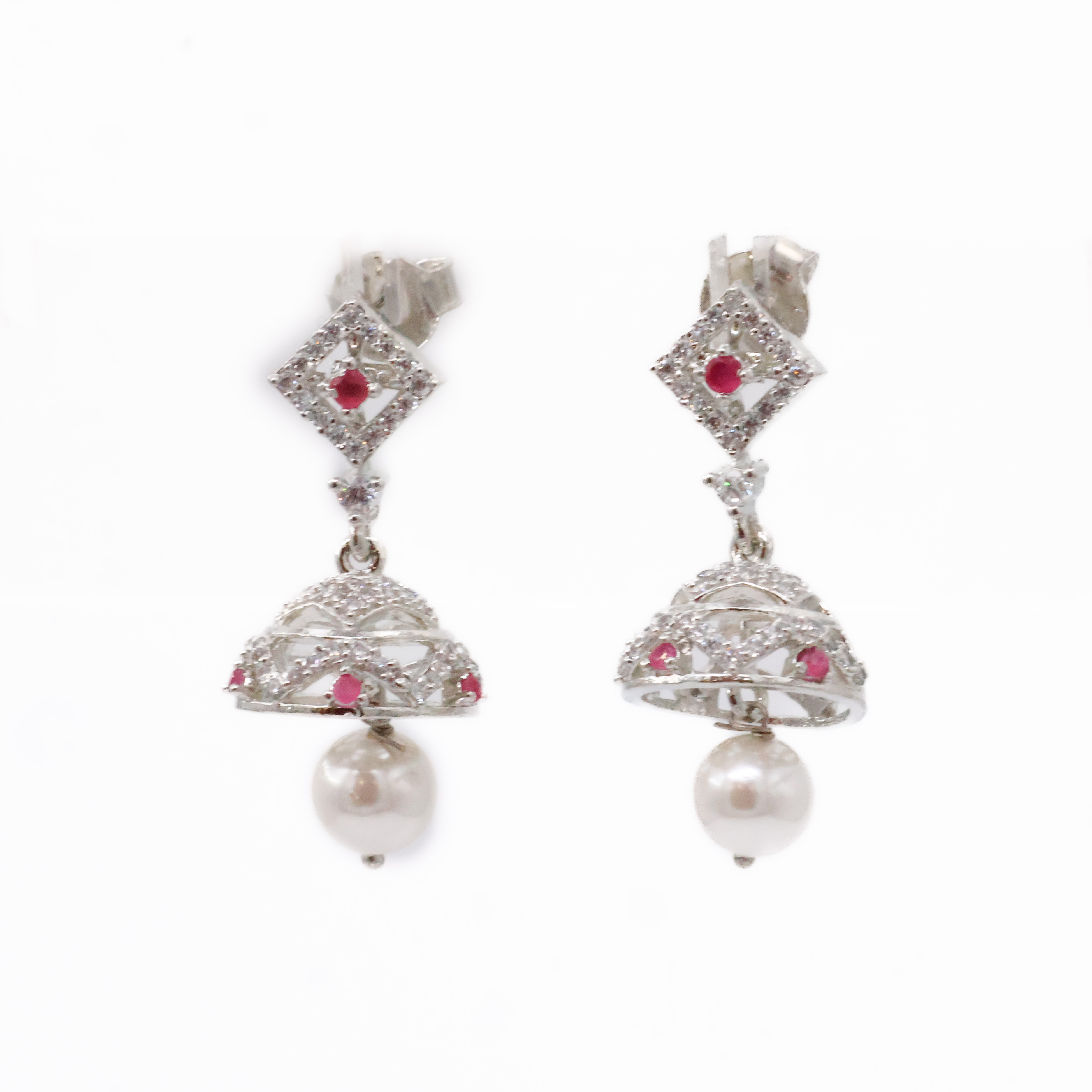 Arham Silver Palace - Silver Silver Drop Earrings