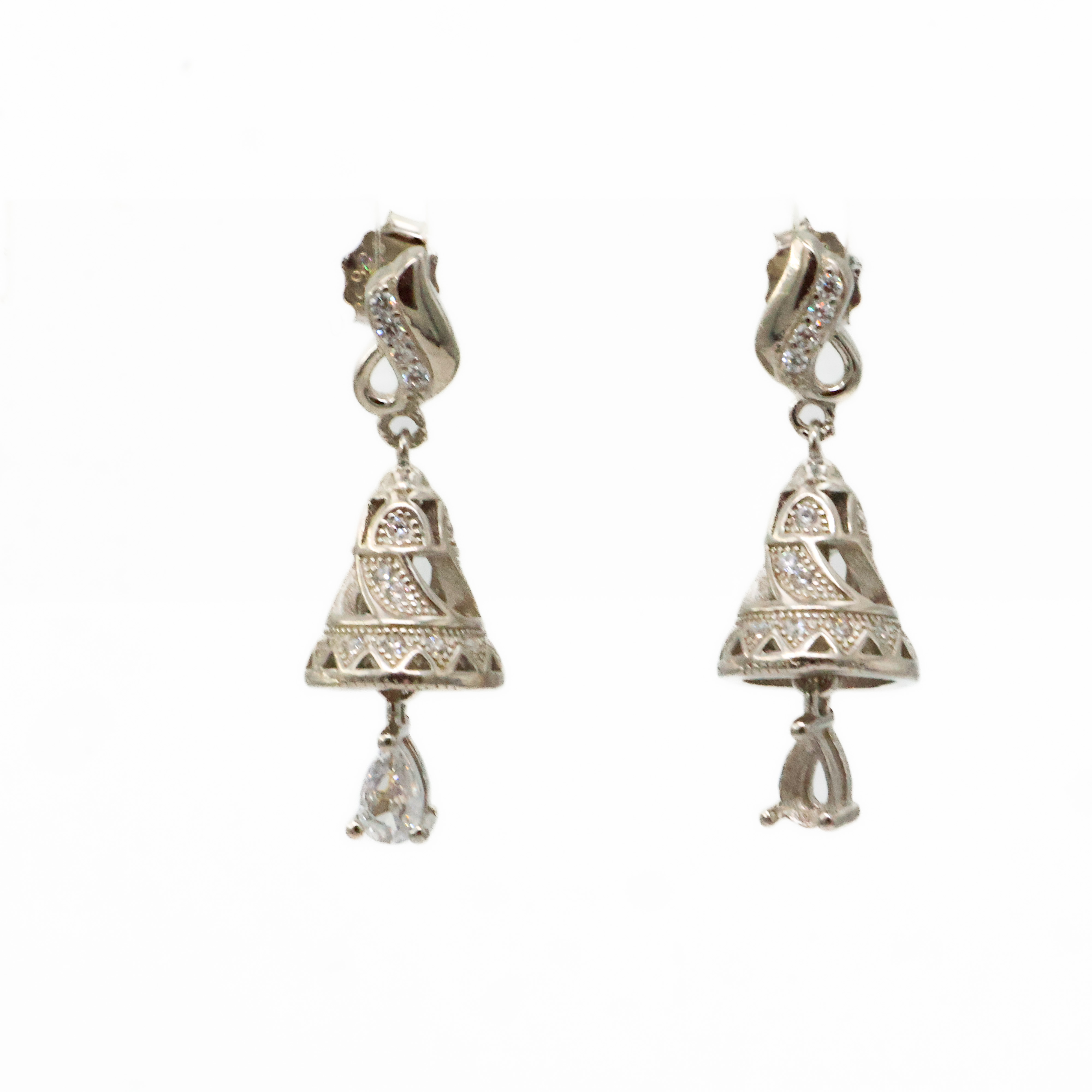Arham Silver Palace - Silver Silver Drop Earrings
