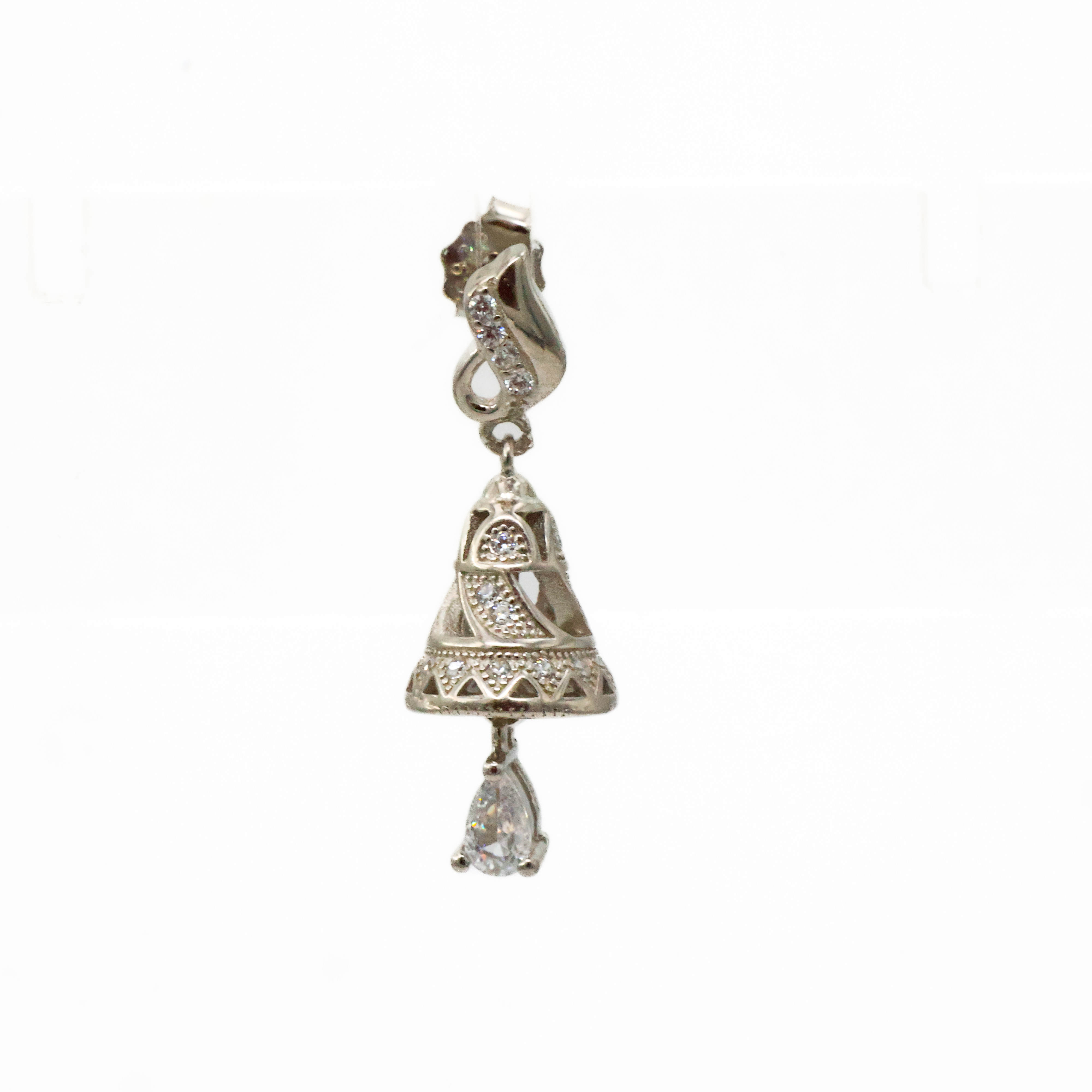 Arham Silver Palace - Silver Silver Drop Earrings