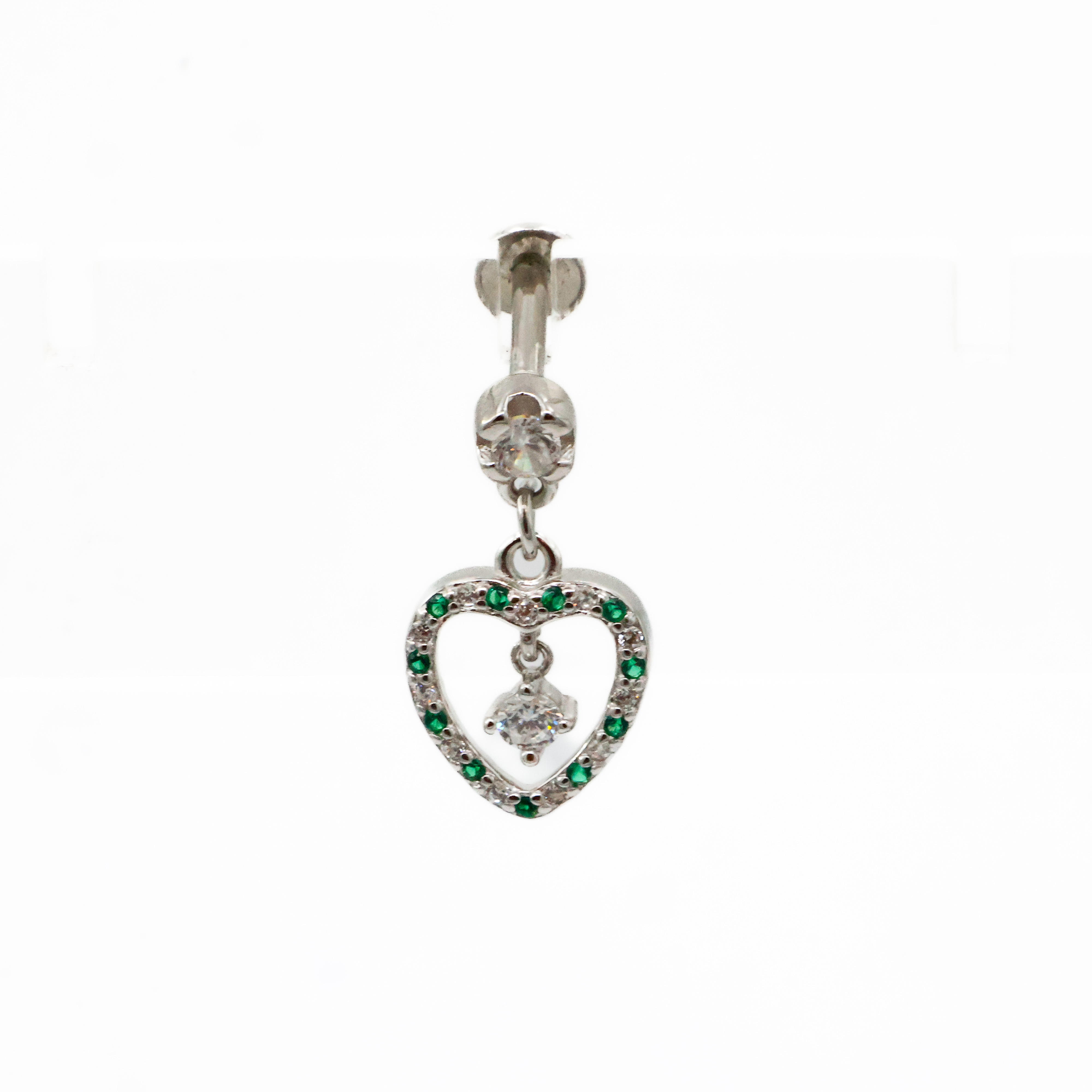 Arham Silver Palace - Silver Heart Earrings