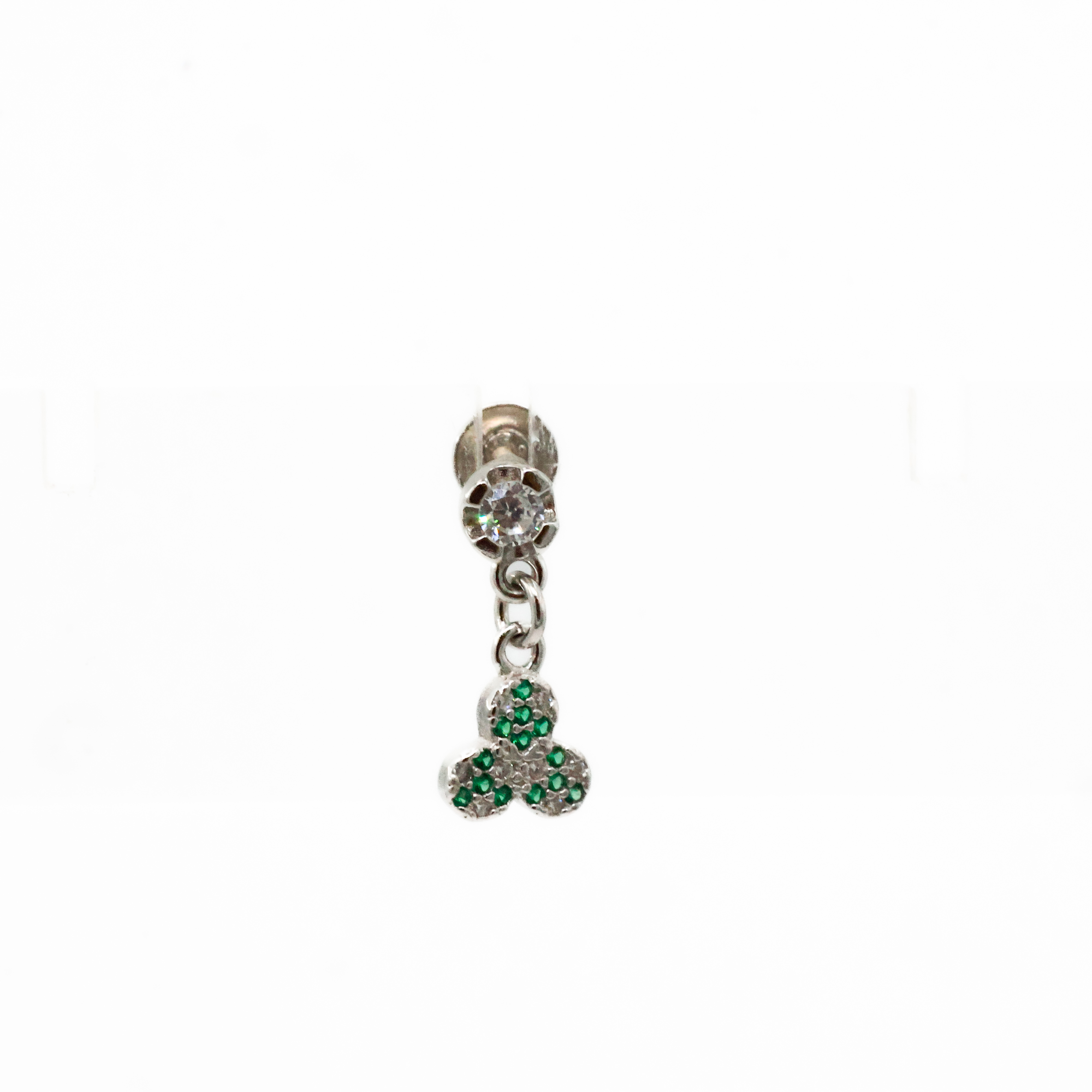 Arham Silver Palace - Silver Clover Earrings