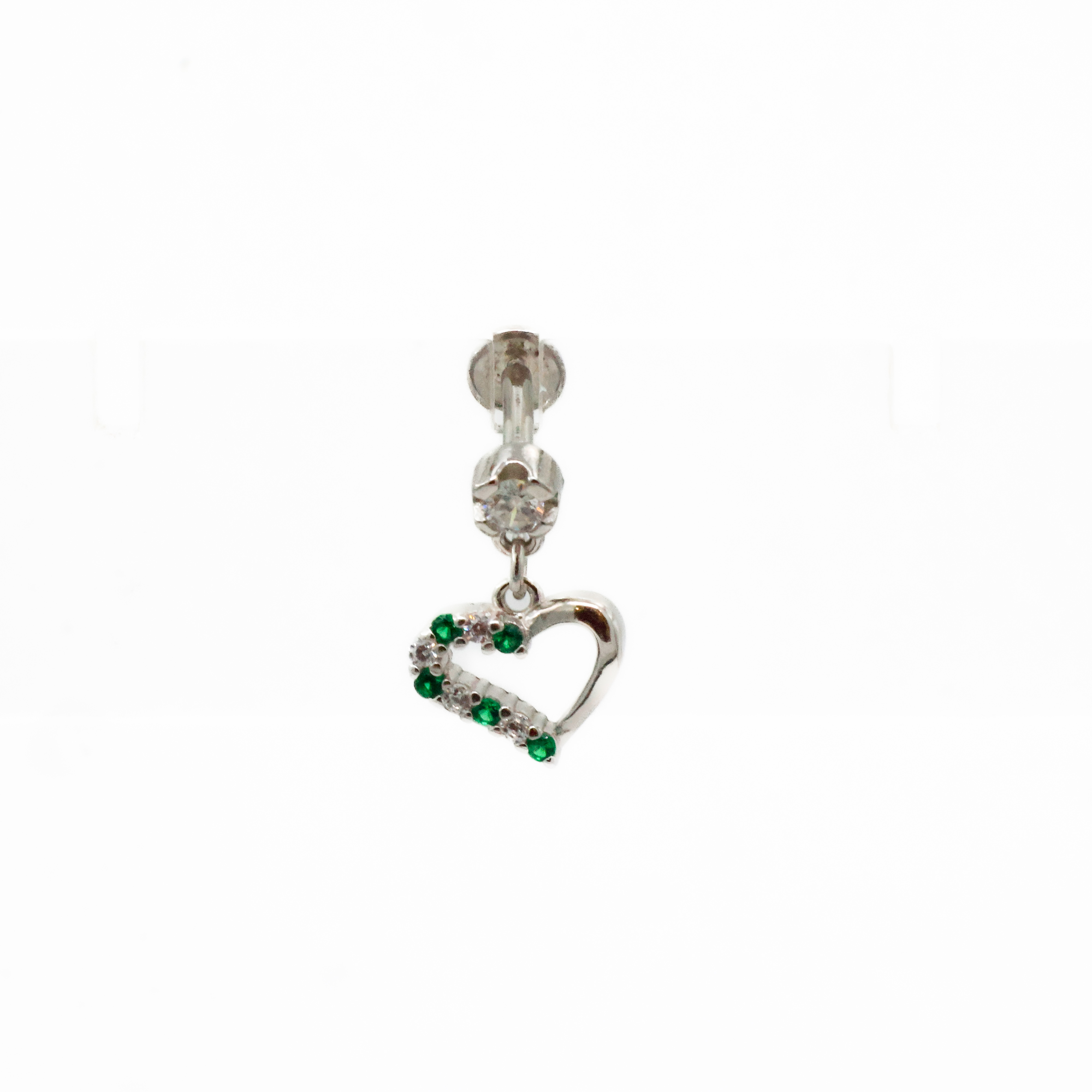 Arham Silver Palace - Silver Heart Earrings