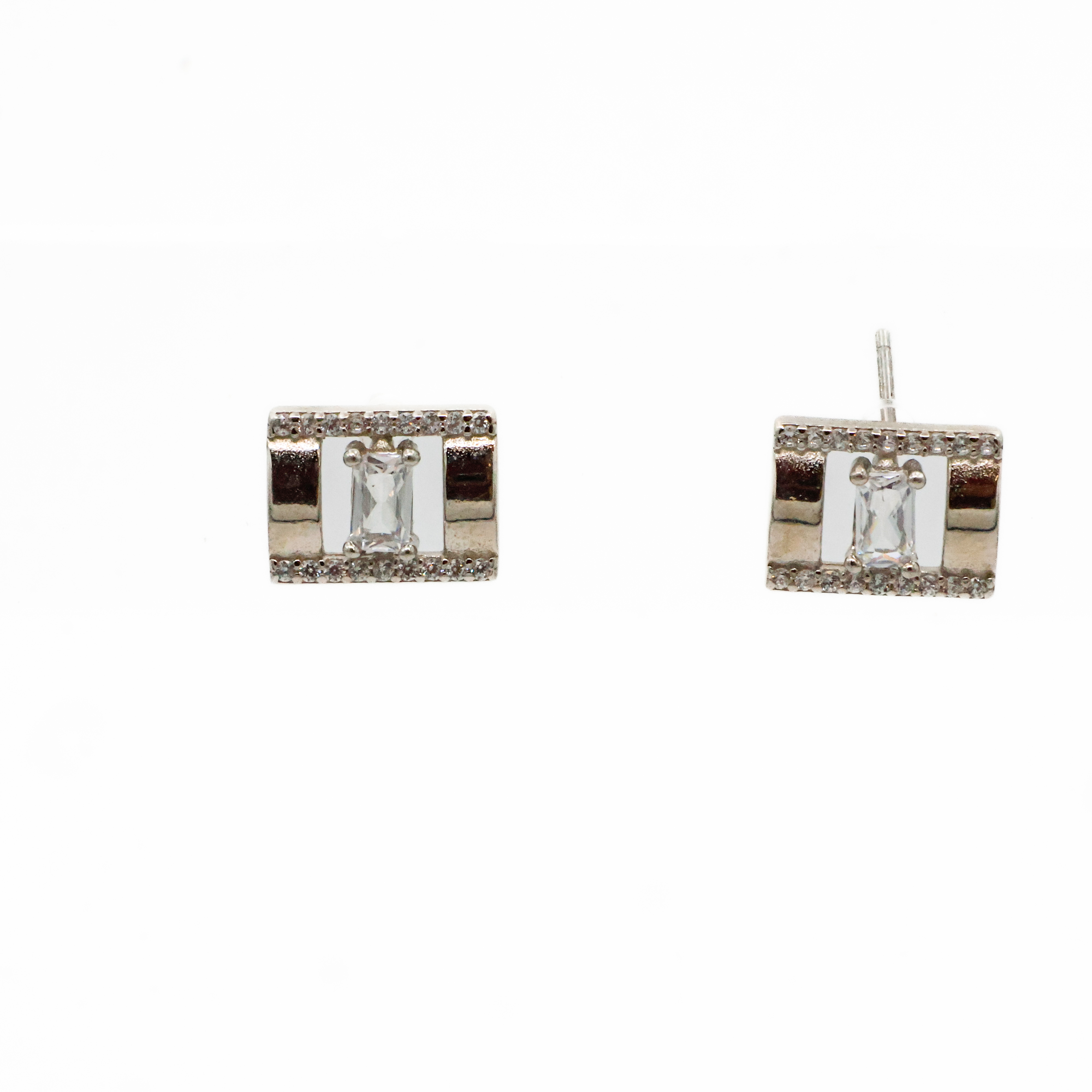 Arham Silver Palace - Silver Stud Earrings