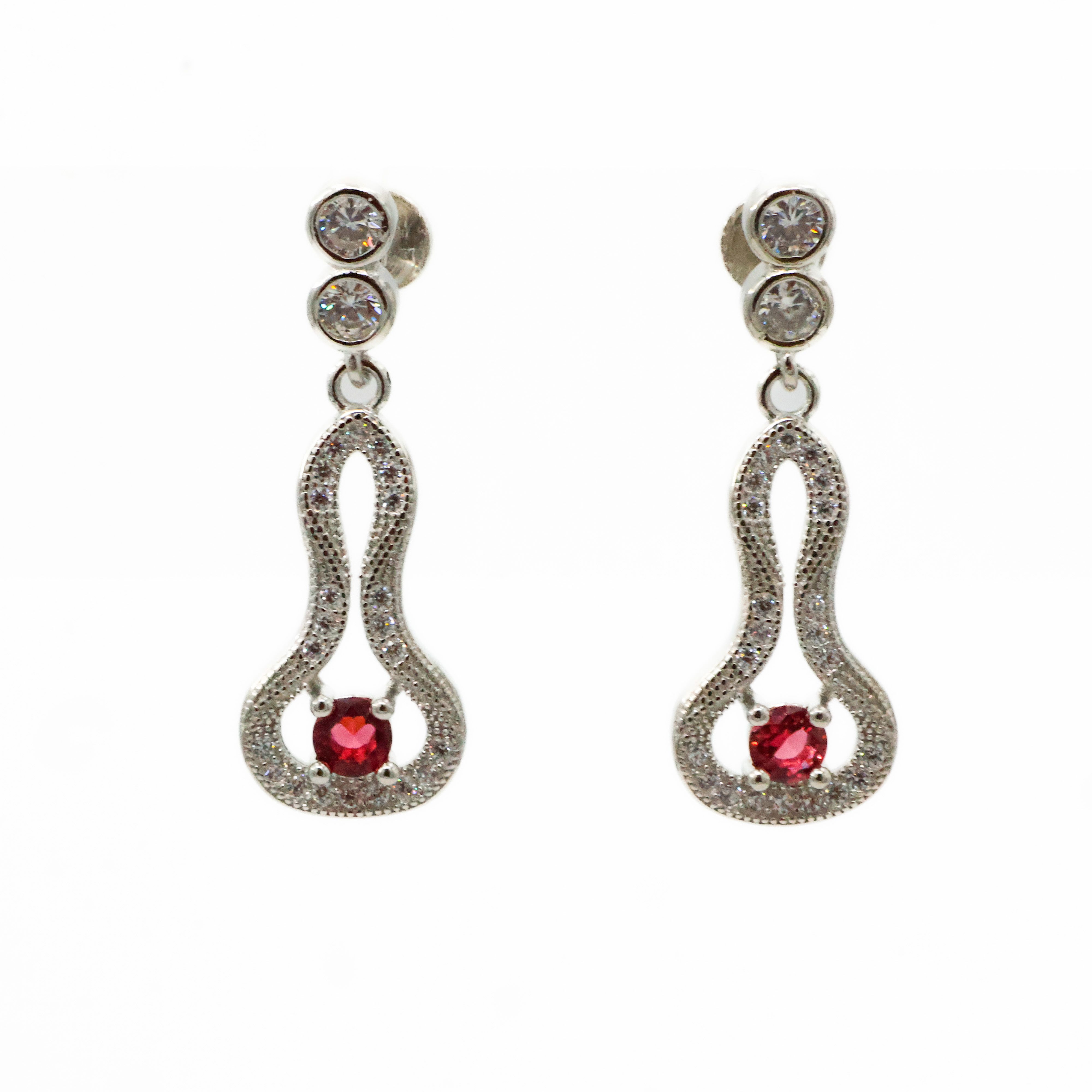 Arham Silver Palace - Silver Drop Earrings