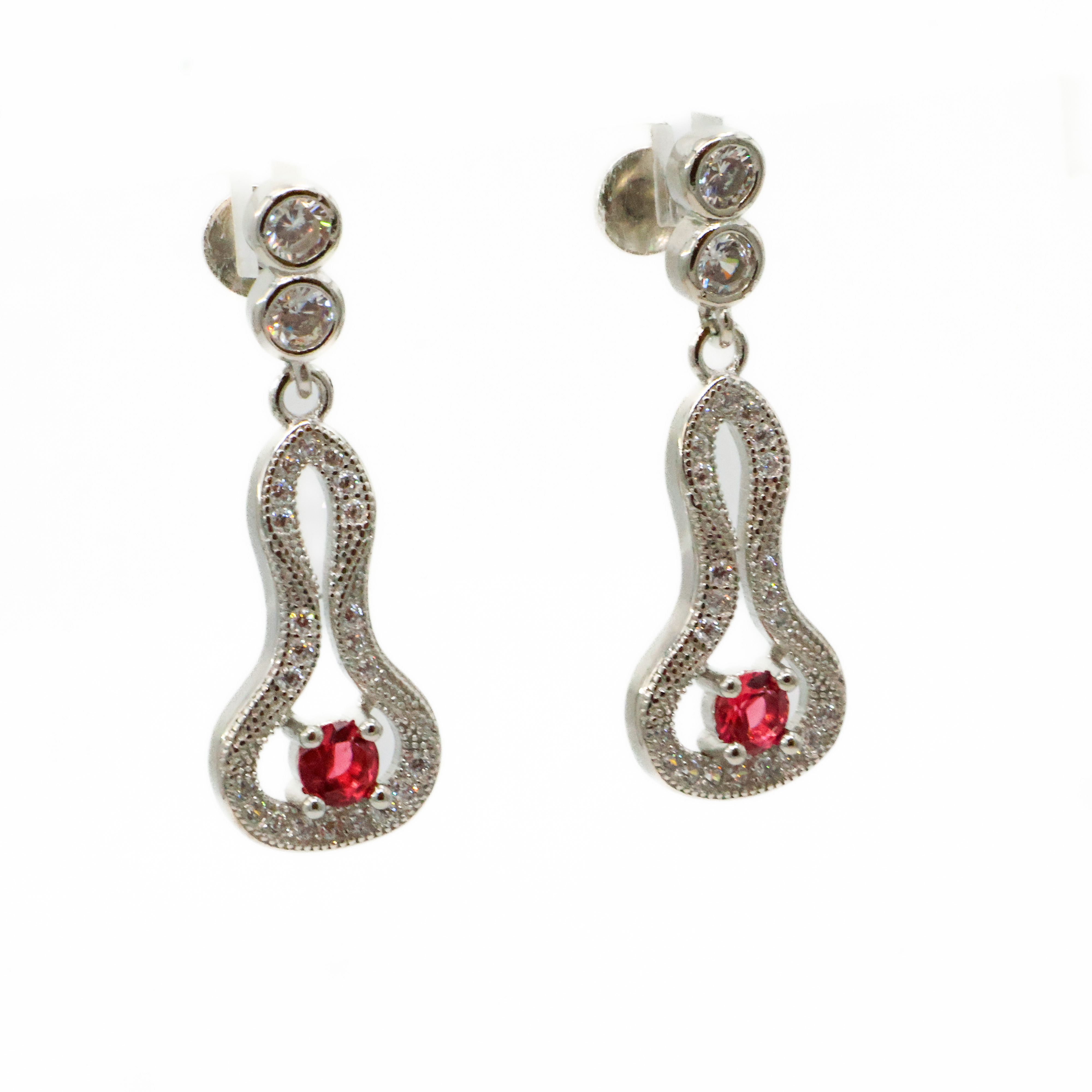 Arham Silver Palace - Silver Drop Earrings