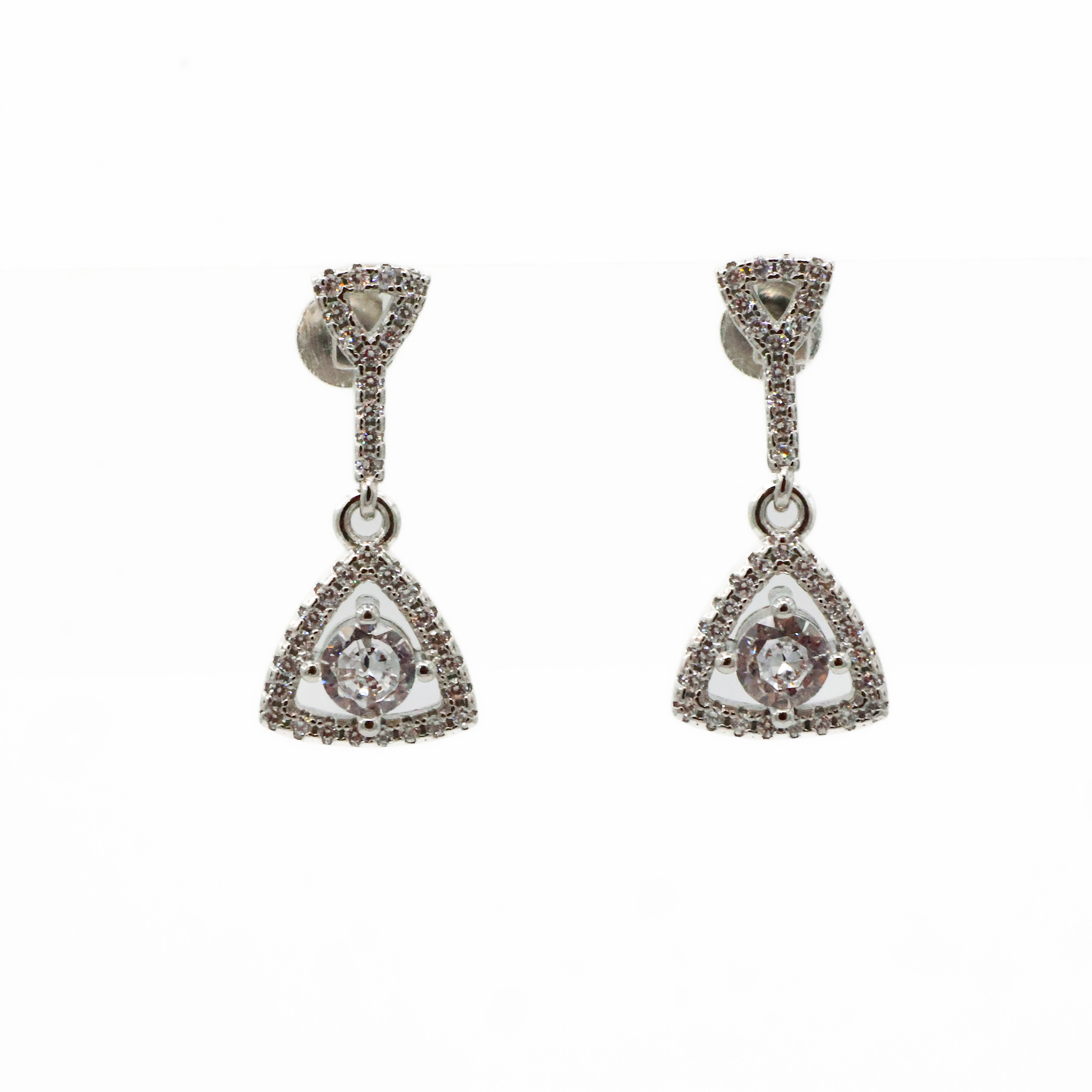 Arham Silver Palace - Silver Drop Earrings