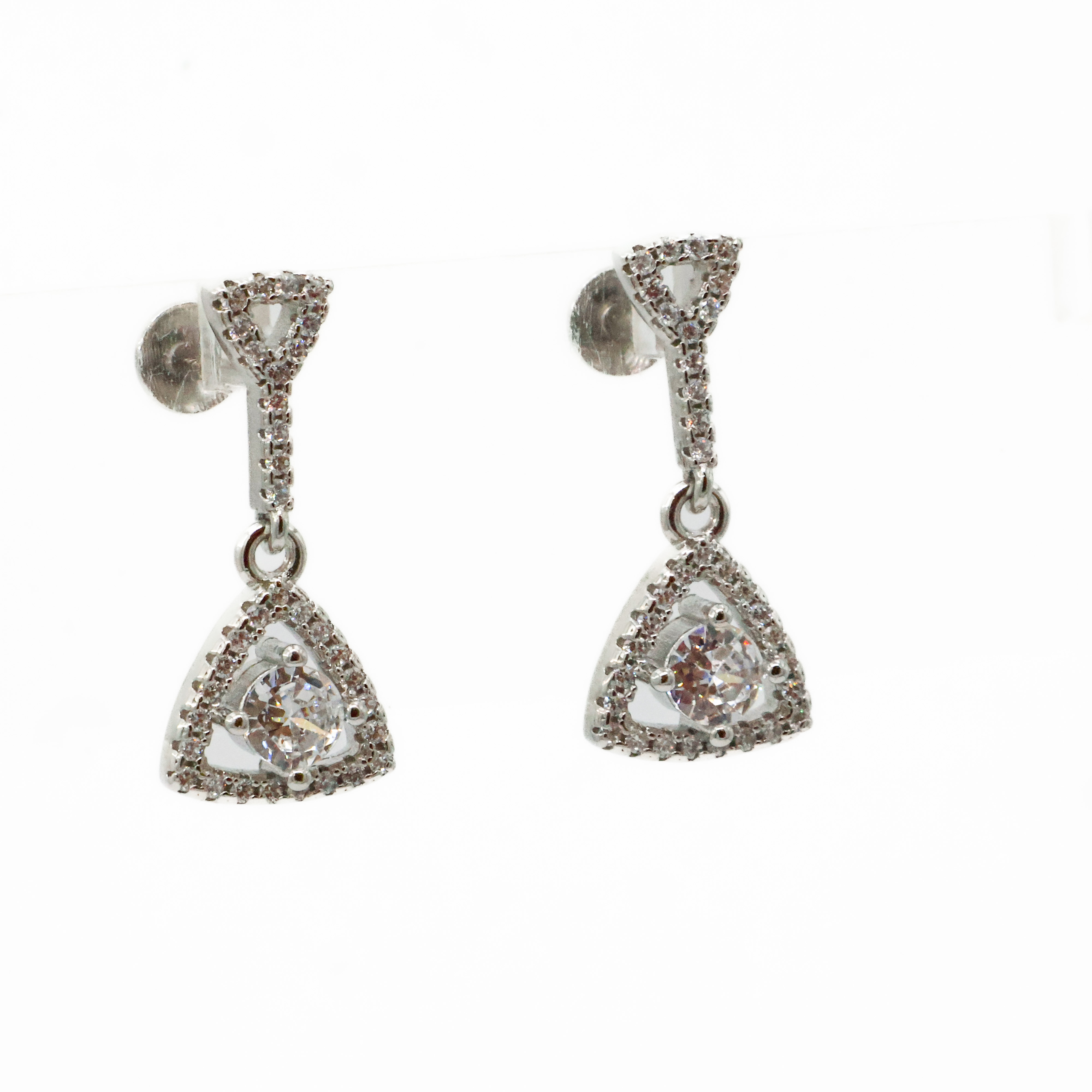 Arham Silver Palace - Silver Drop Earrings