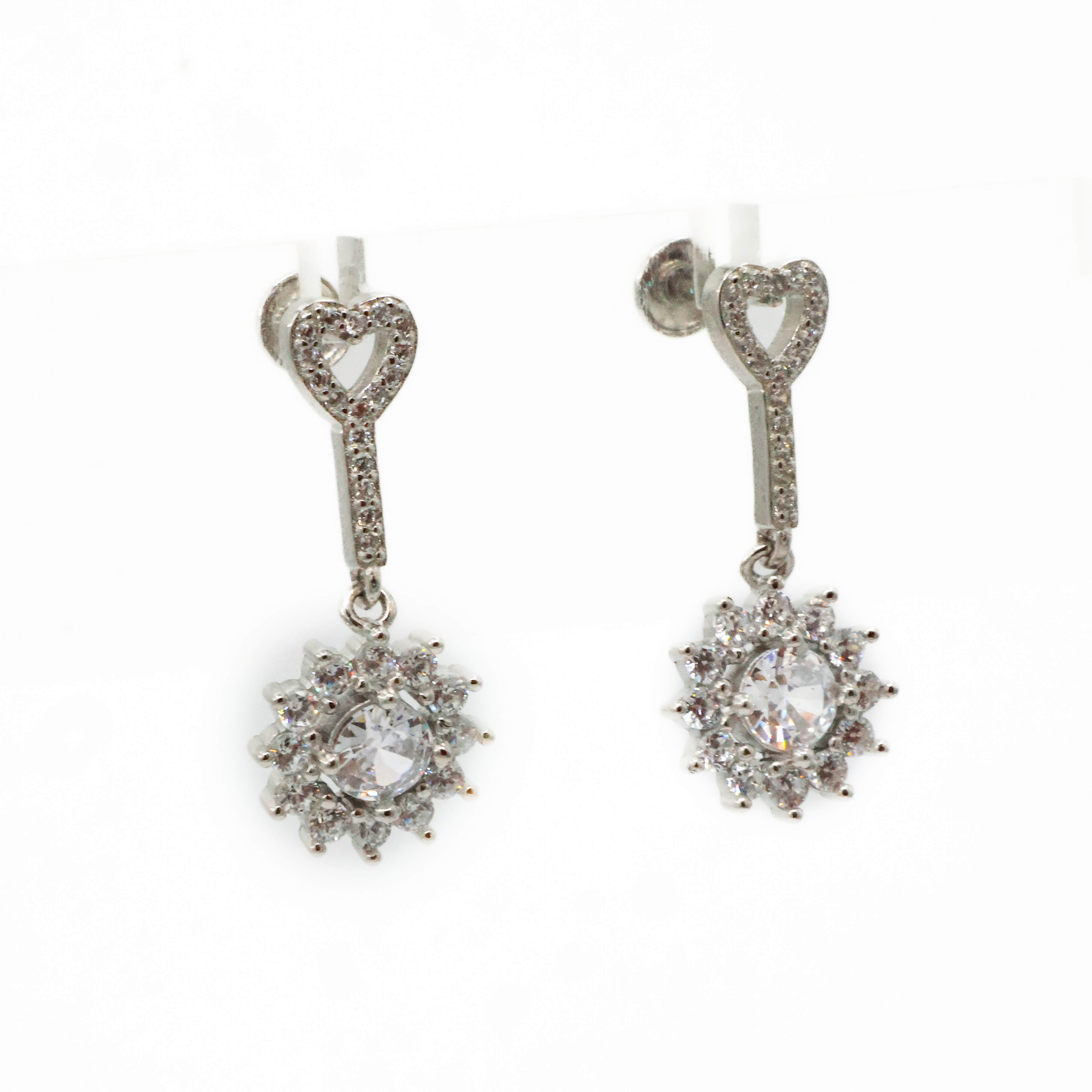 Arham Silver Palace - Silver Drop Earrings
