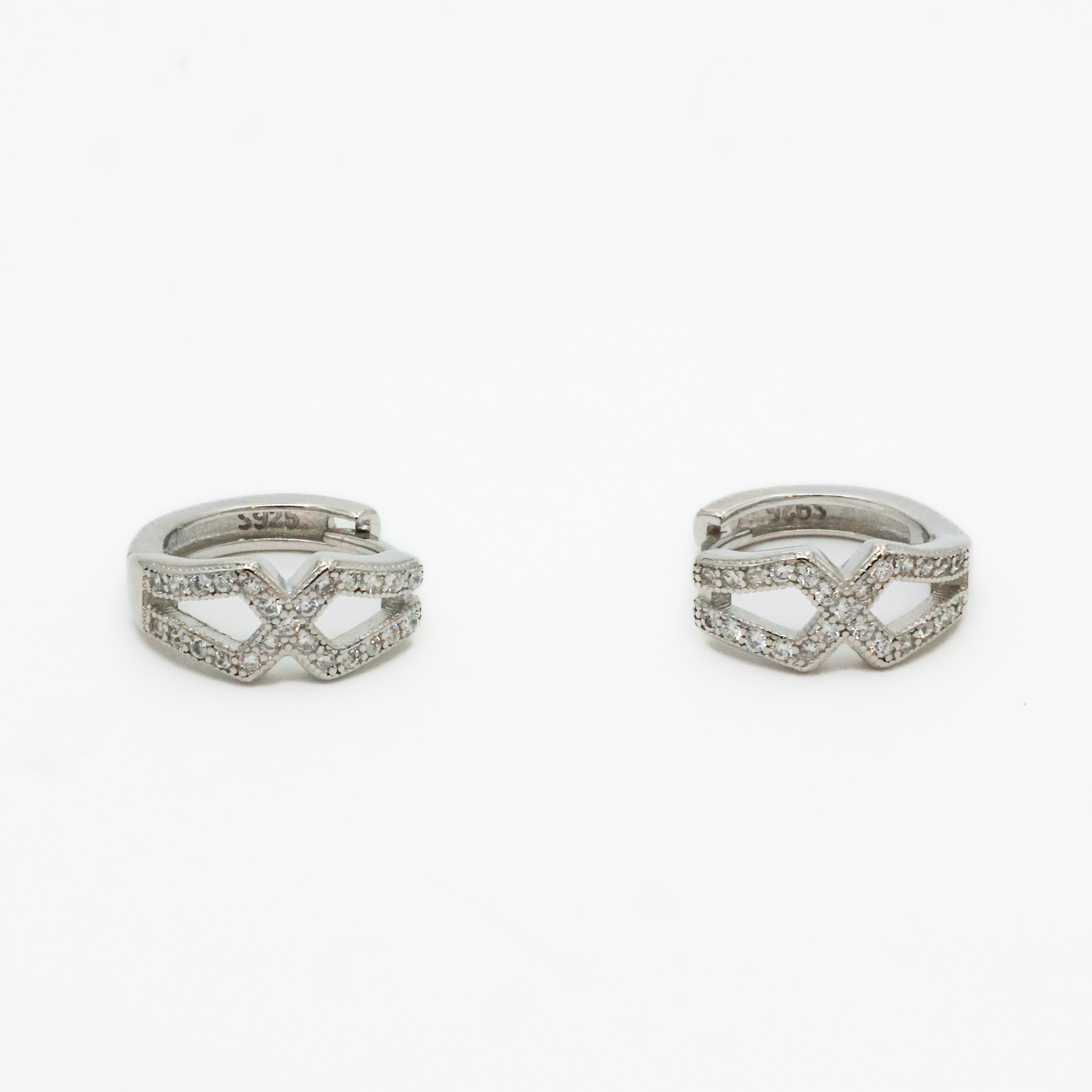 Arham Silver Palace - Silver Huggie Earrings