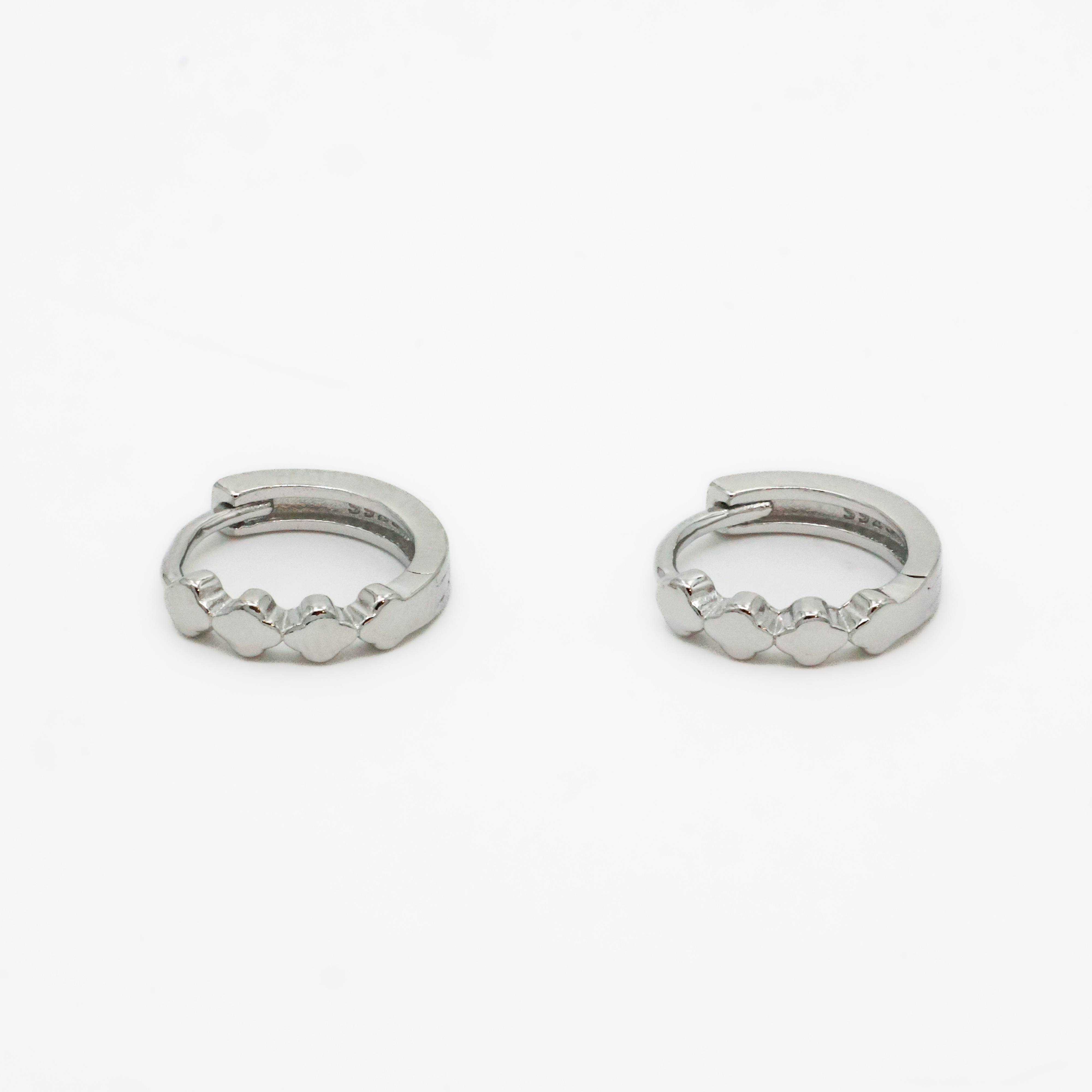 Arham Silver Palace - Silver Huggie Earrings