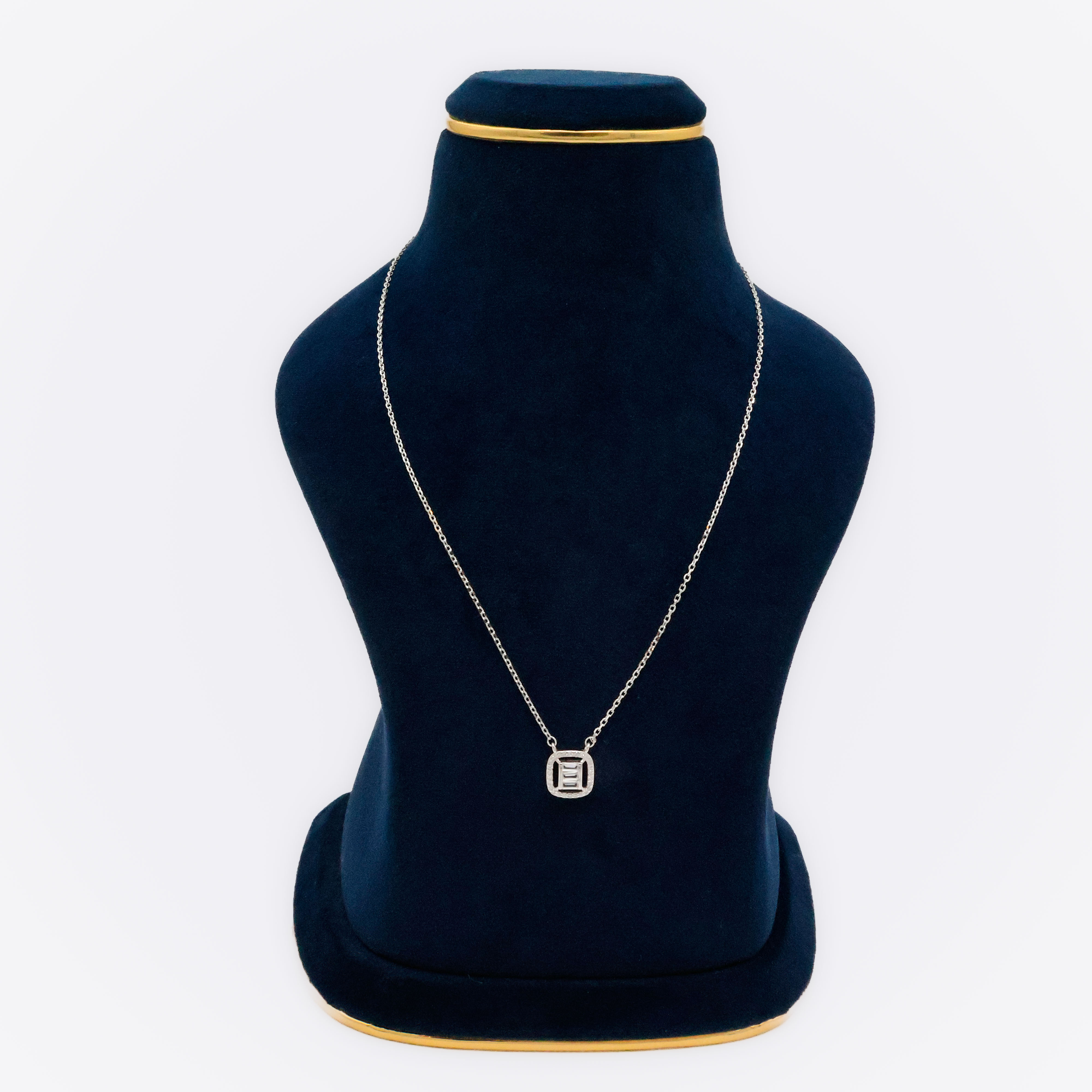 Arham Silver Palace - Silver Baguette Pendant