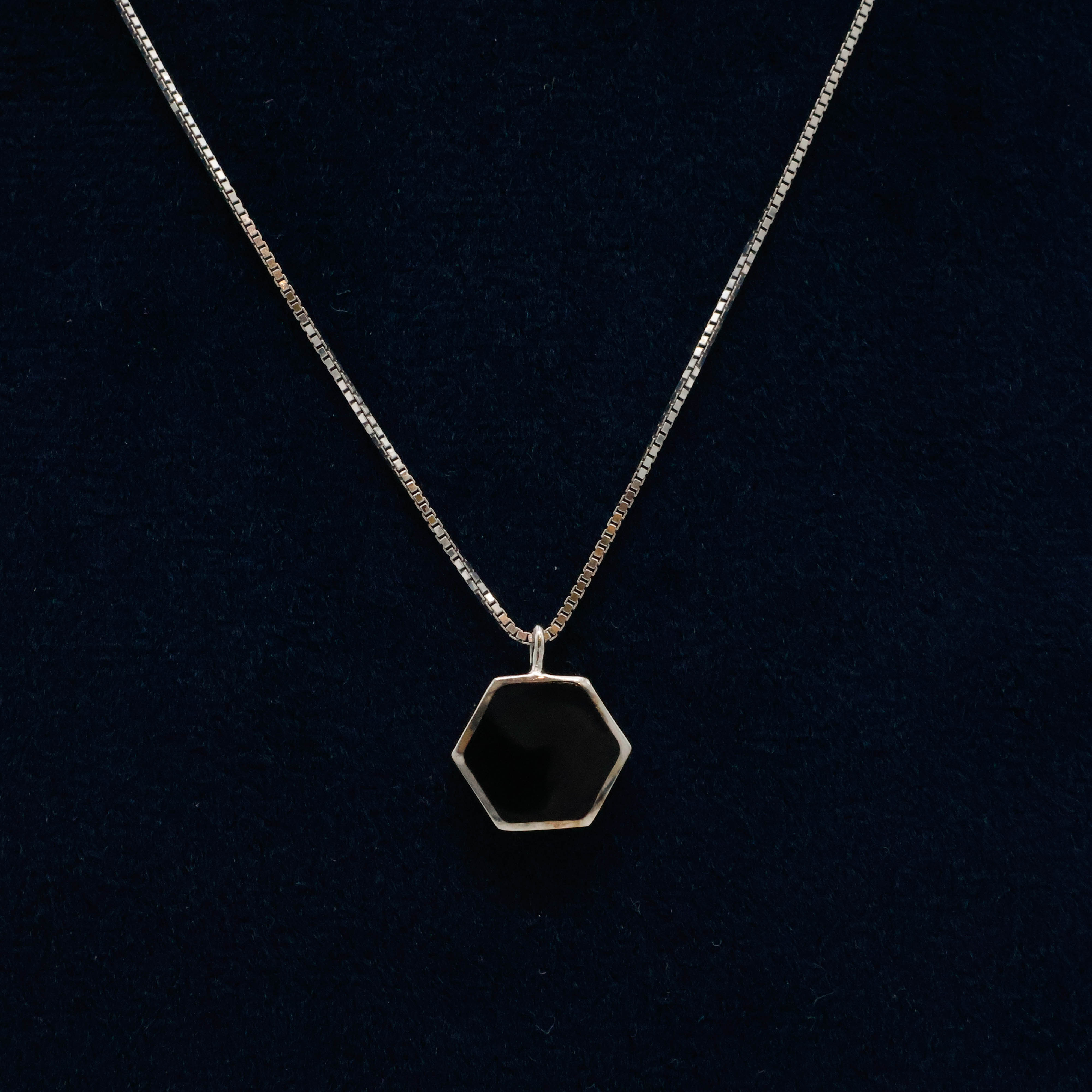 Arham Silver Palace - Silver Hexagon Pendant