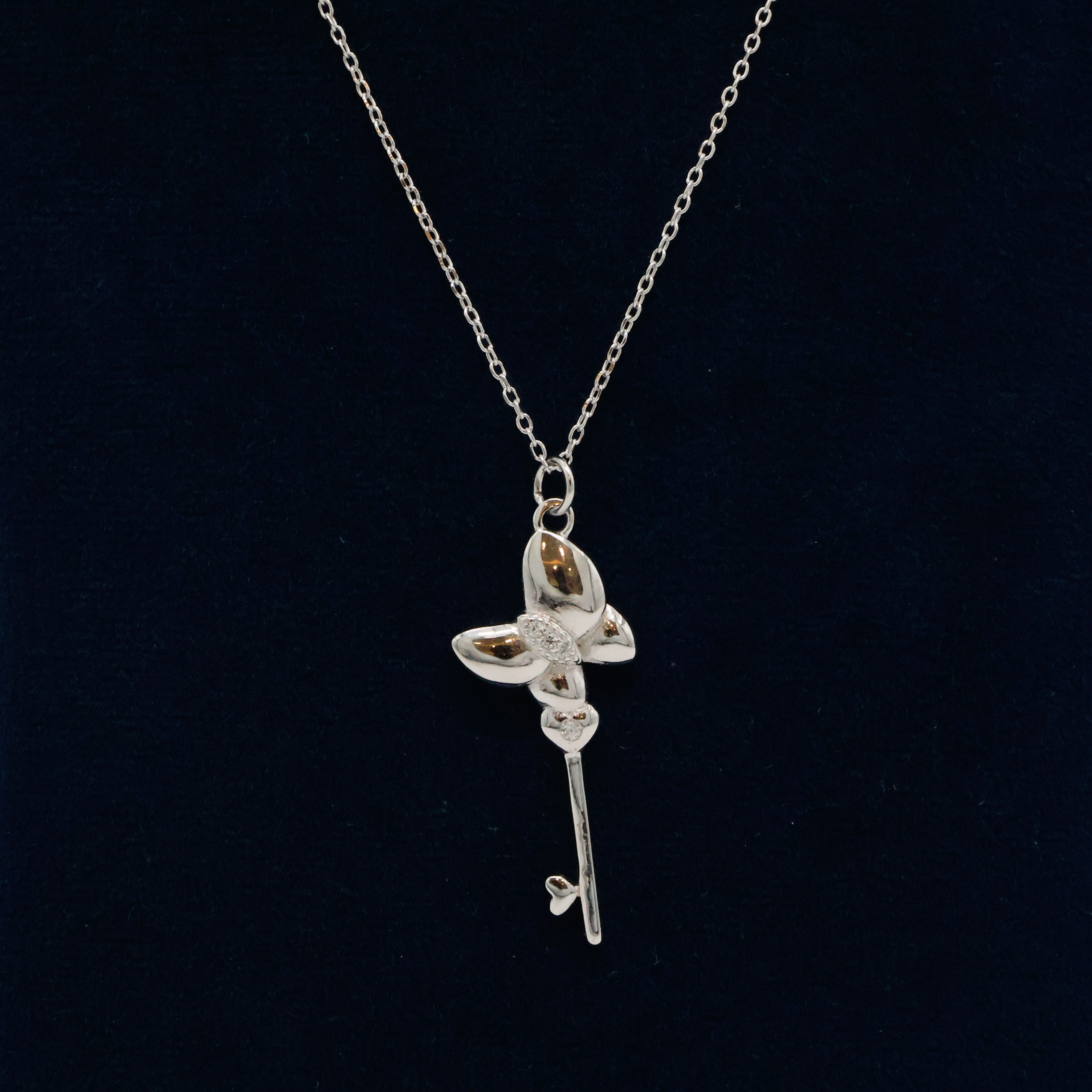 Arham Silver Palace - Silver Butterfly Pendant