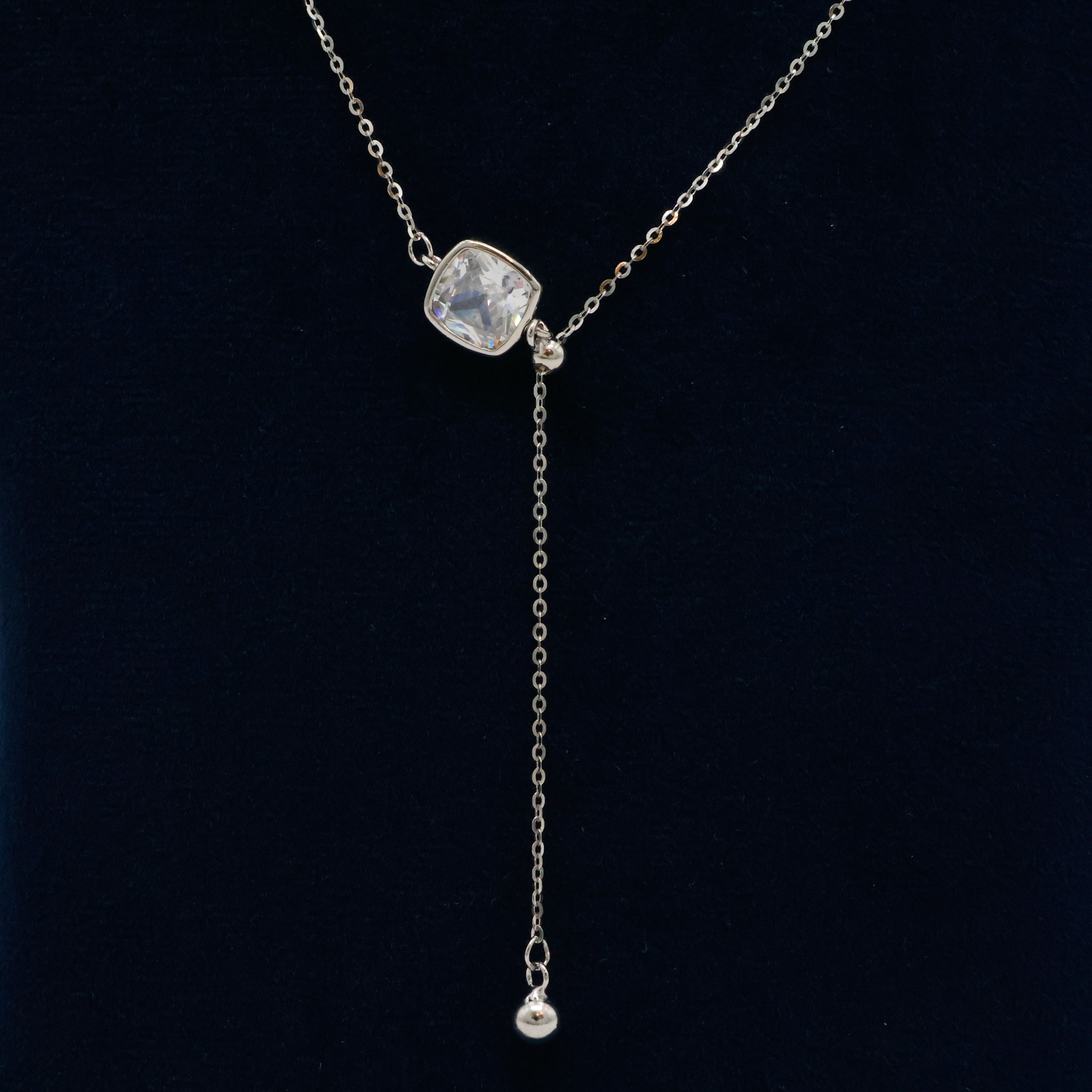 Arham Silver Palace - Silver Drop Necklace