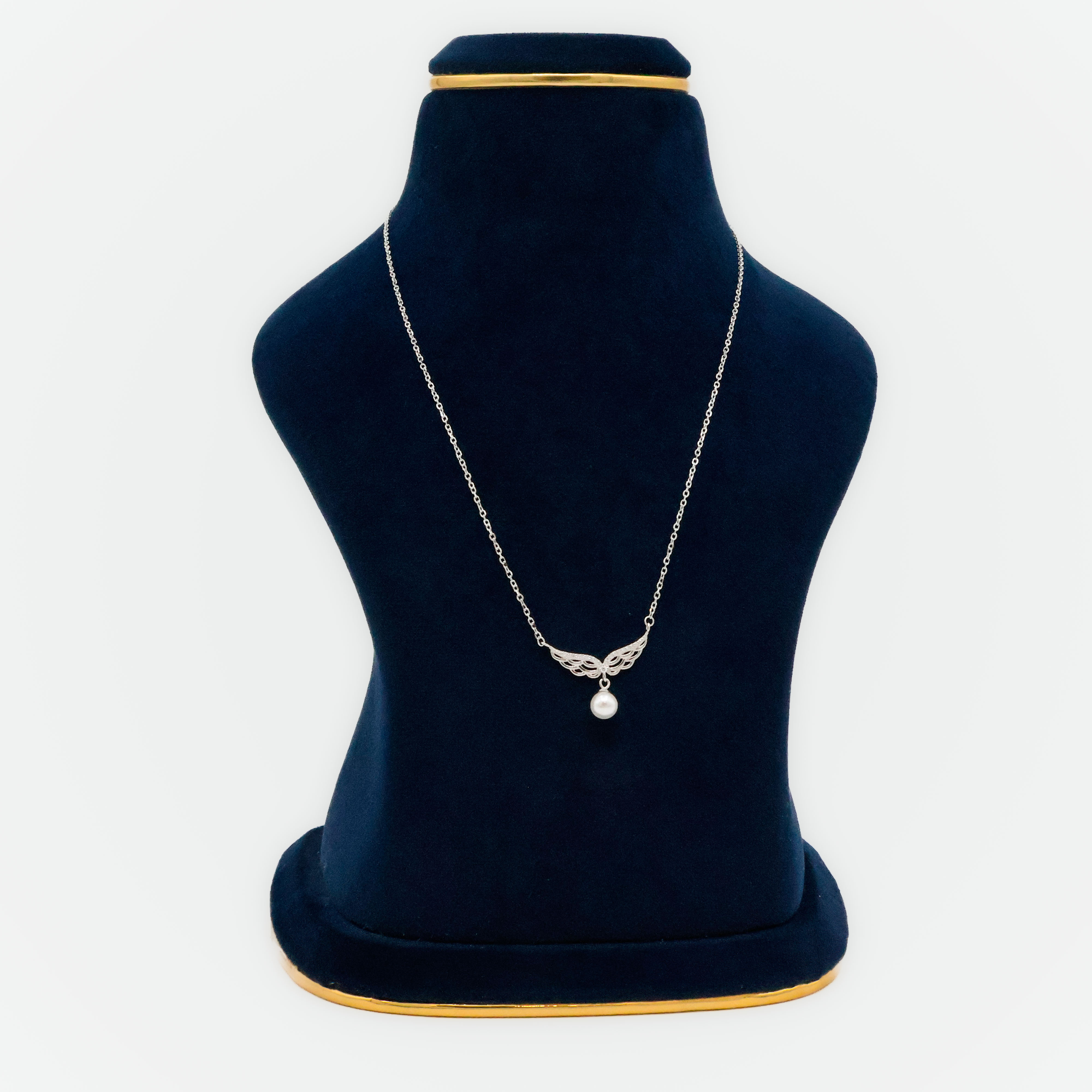 Arham Silver Palace - Pearl Silver Necklace