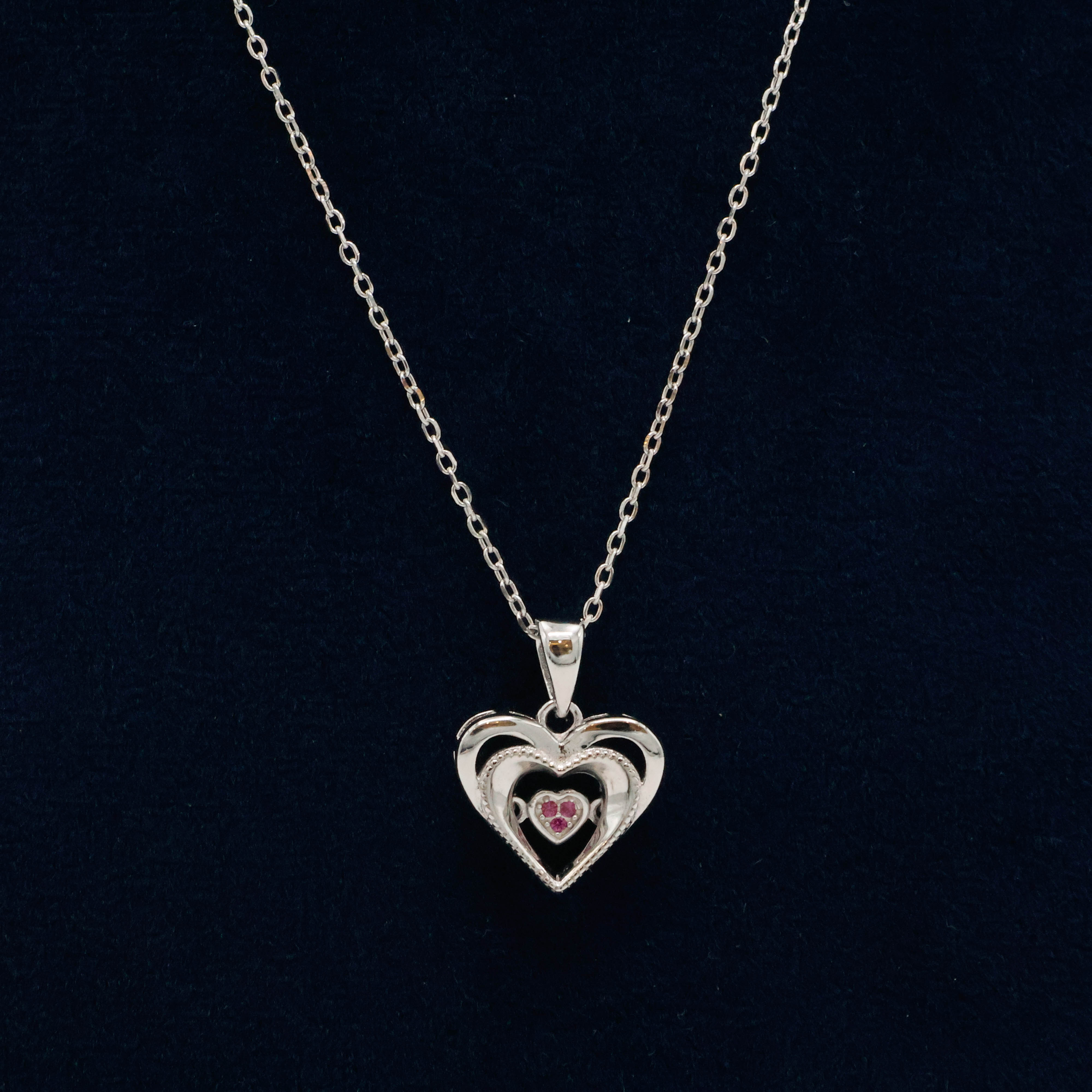 Arham Silver Palace - Silver Heart Pendant