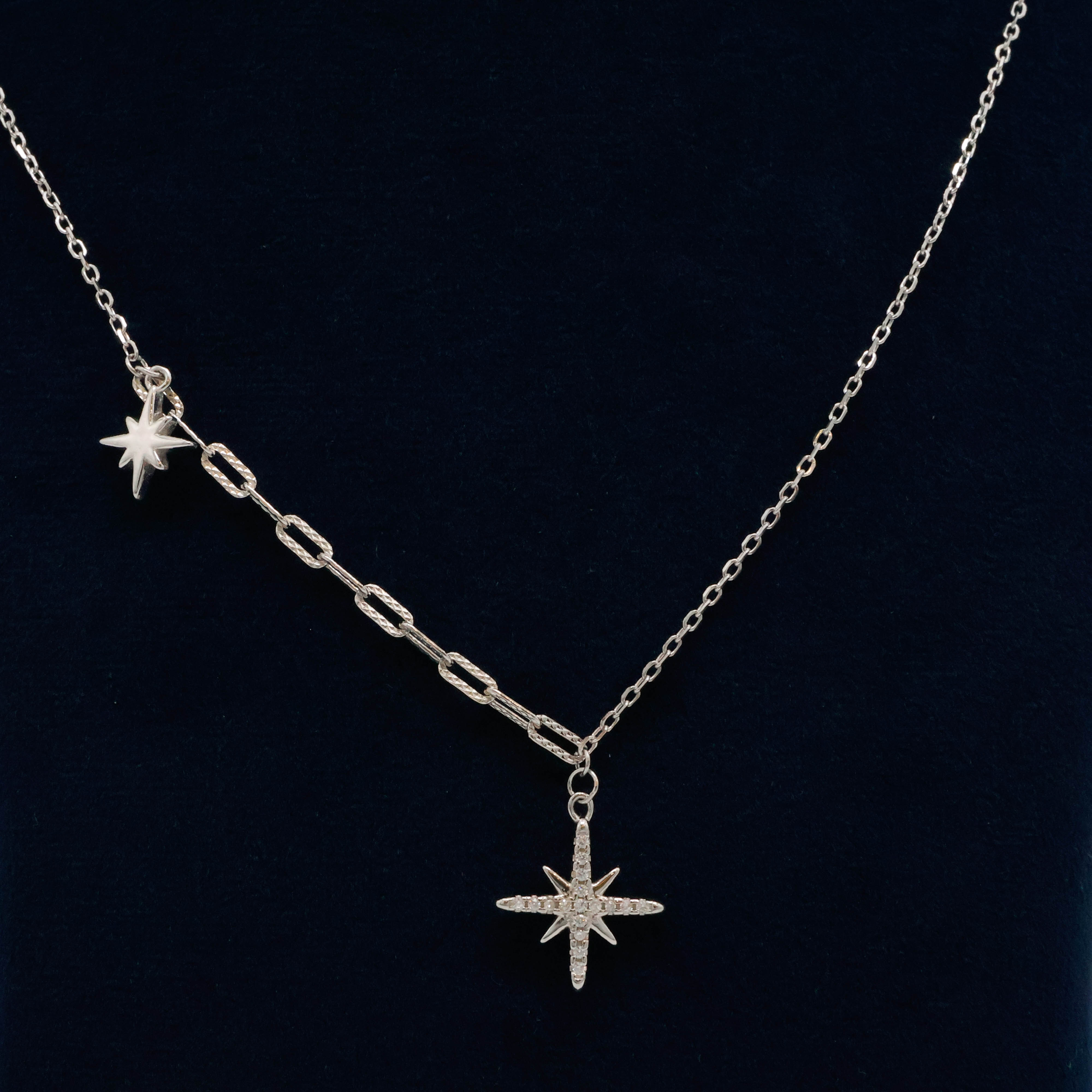 Arham Silver Palace - Silver Star Necklace