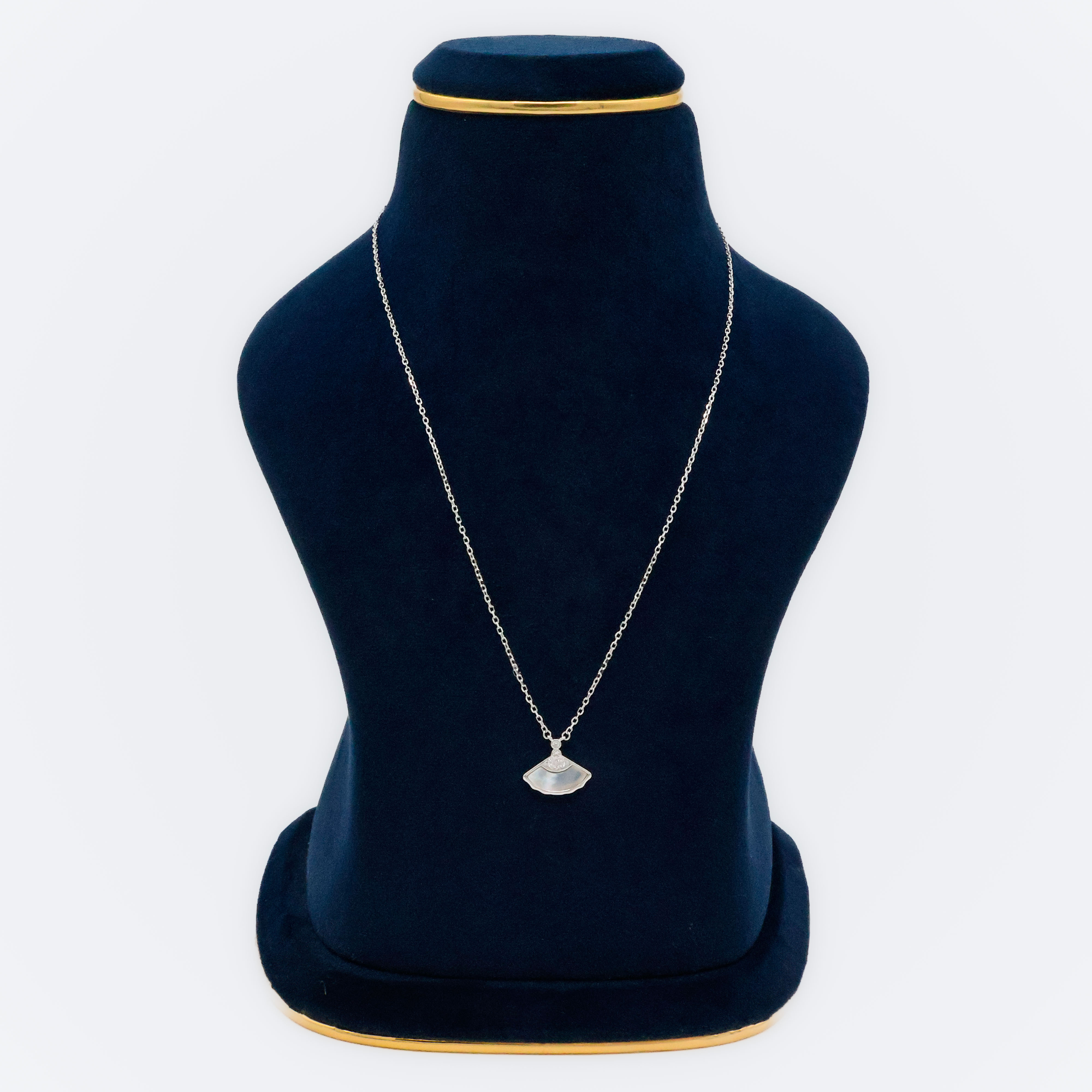 Arham Silver Palace - Silver Fan Pendant