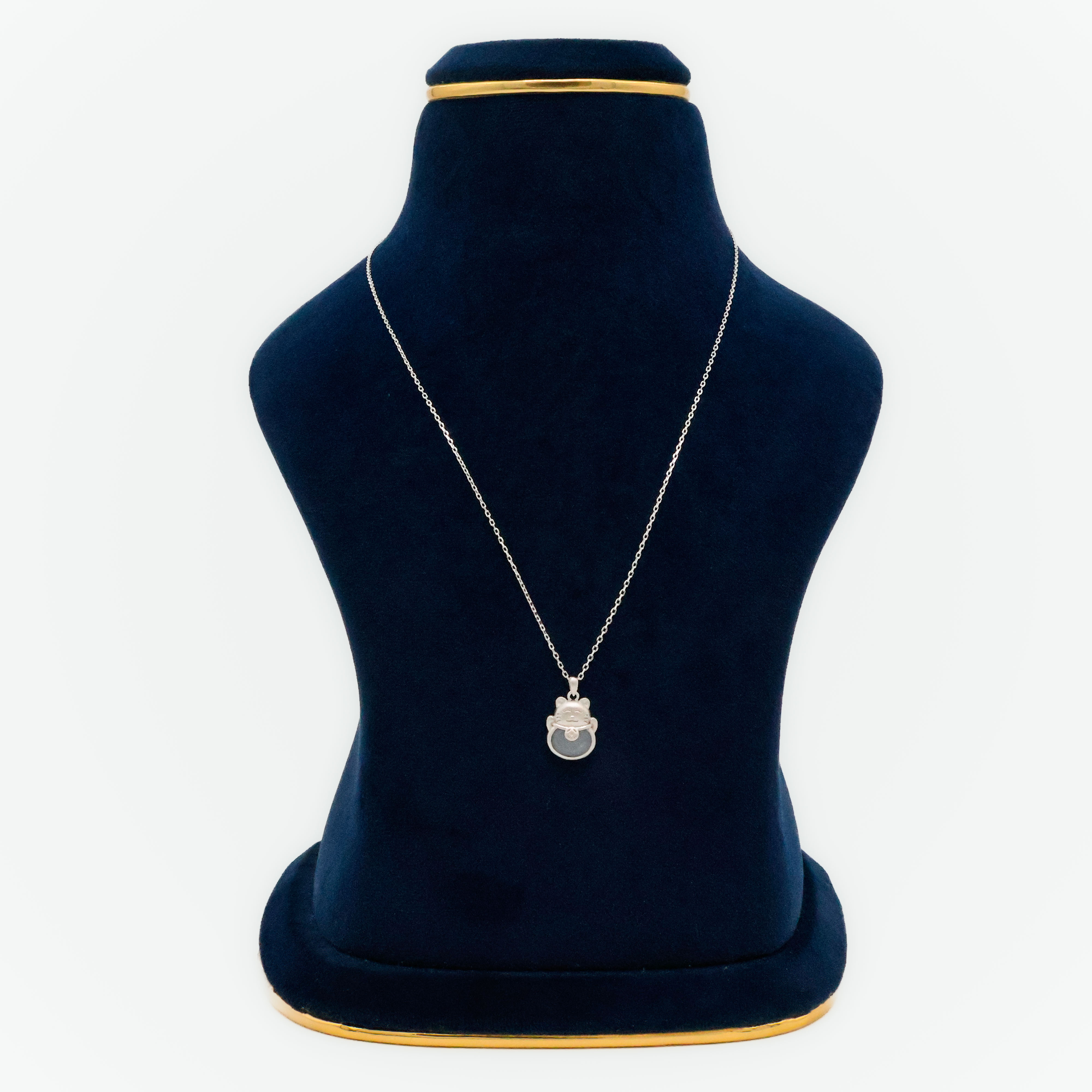 Arham Silver Palace - Silver Cat Pendant