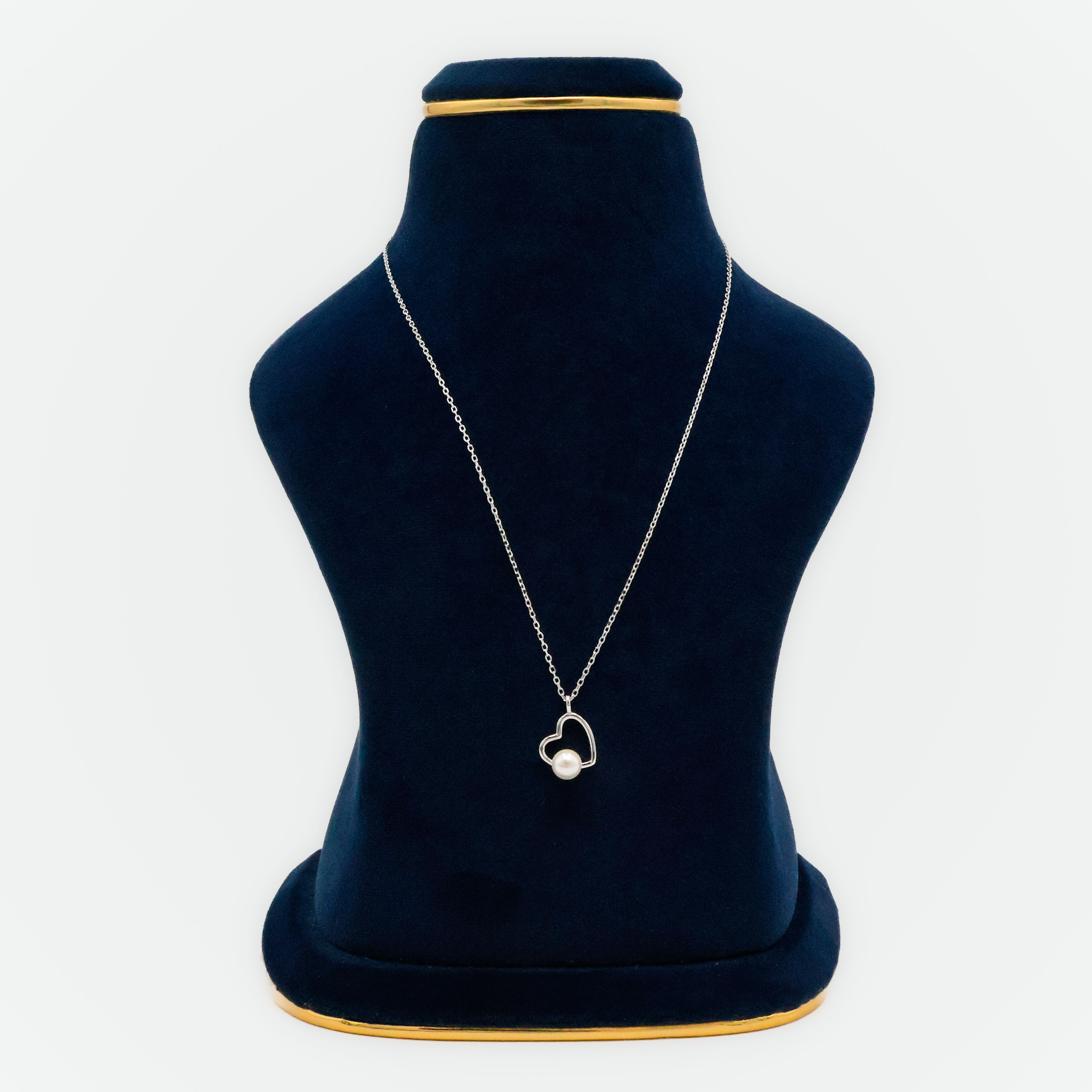 Arham Silver Palace - Pearl Heart Pendant