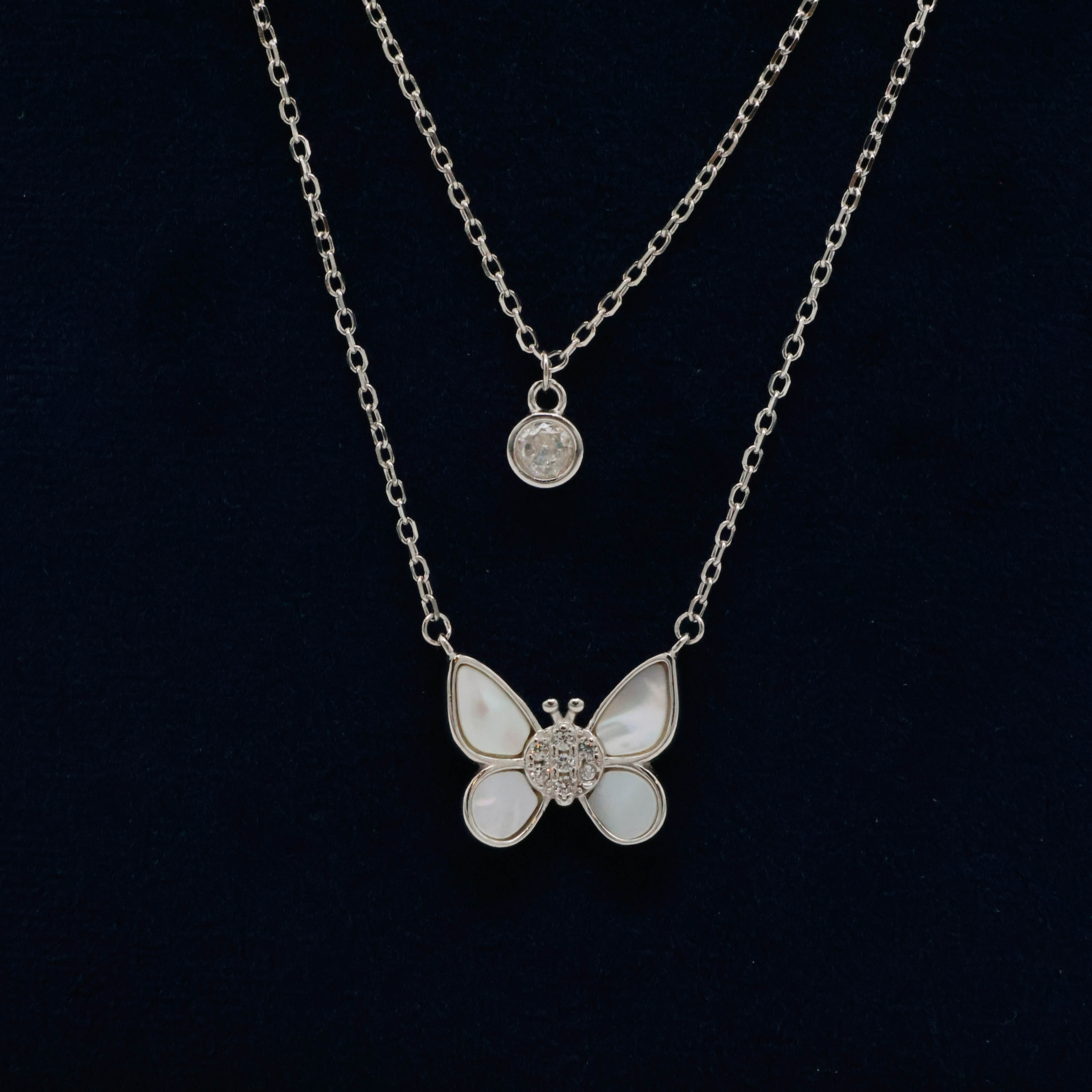 Arham Silver Palace - Silver Butterfly Pendant