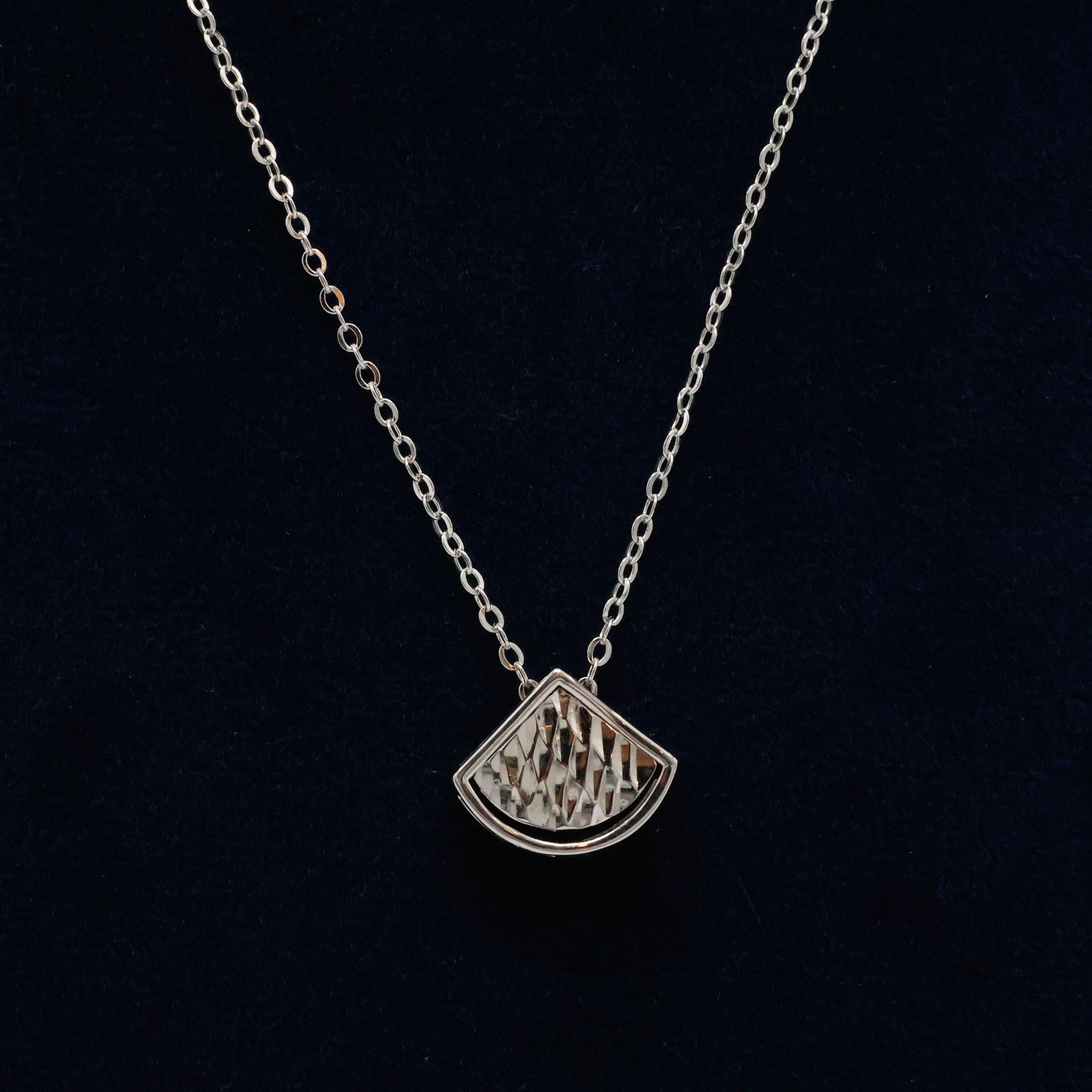 Arham Silver Palace - Silver Fan Pendant