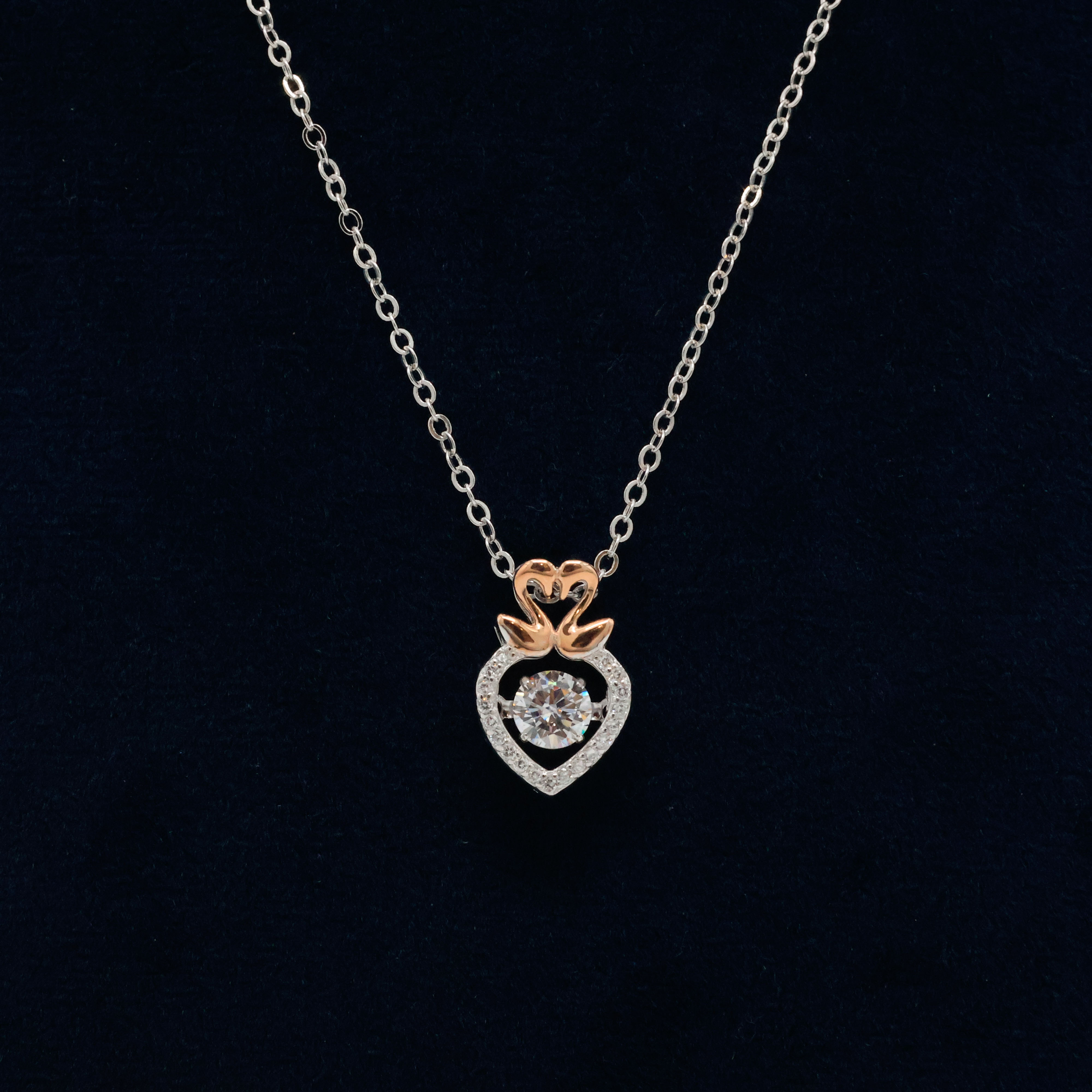 Arham Silver Palace - Silver Swan Necklace