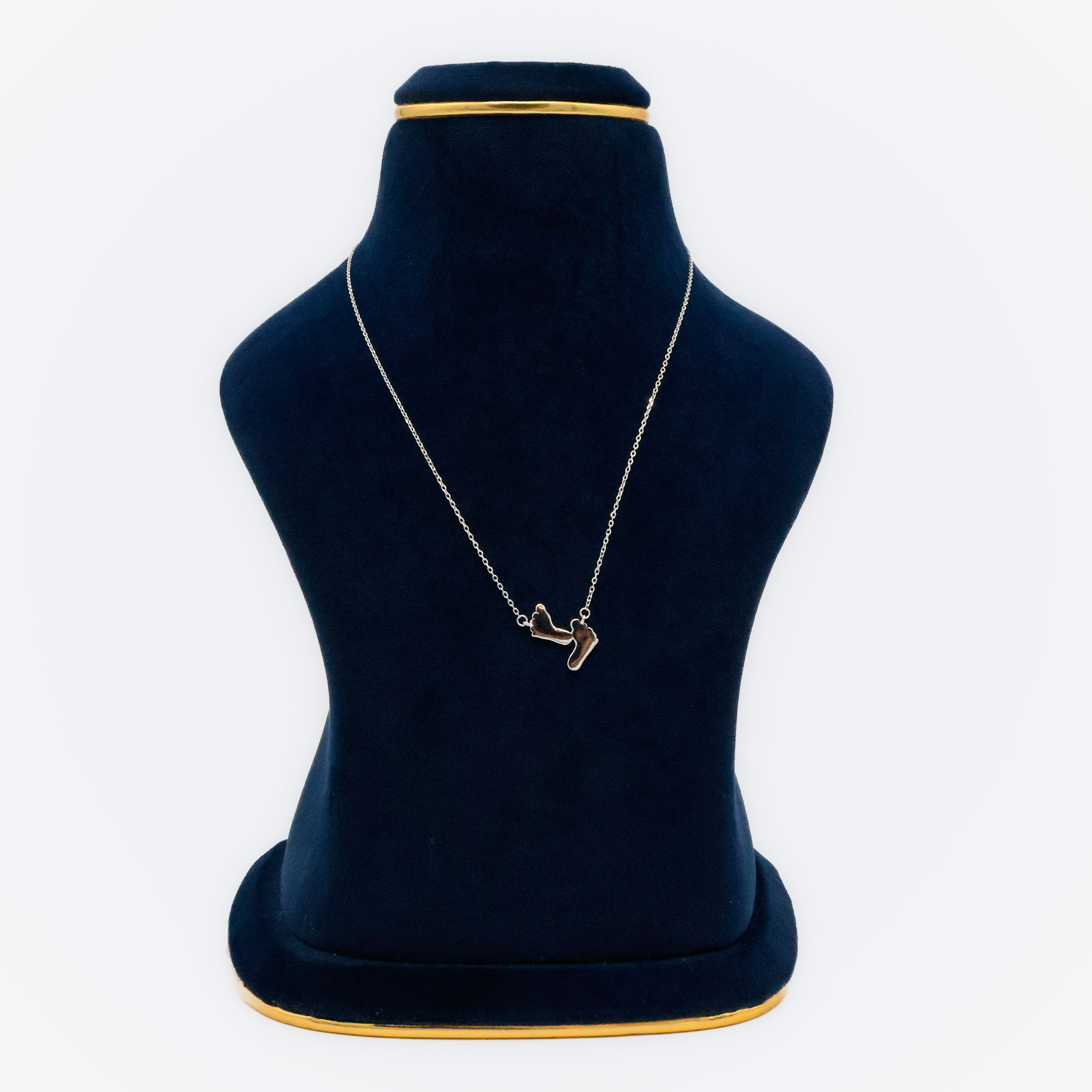 Arham Silver Palace - Silver Feet Necklace