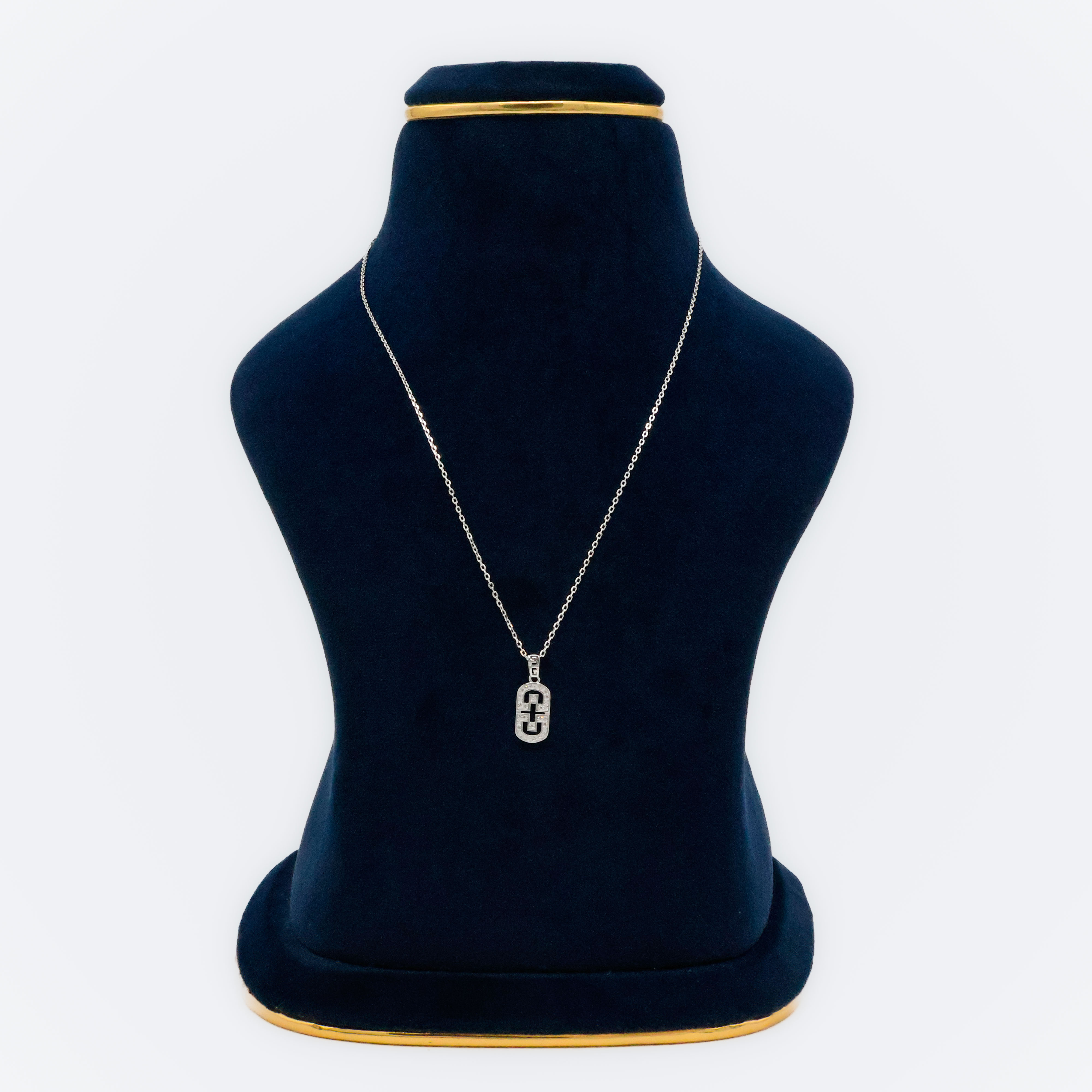 Arham Silver Palace - Silver Initial Pendant