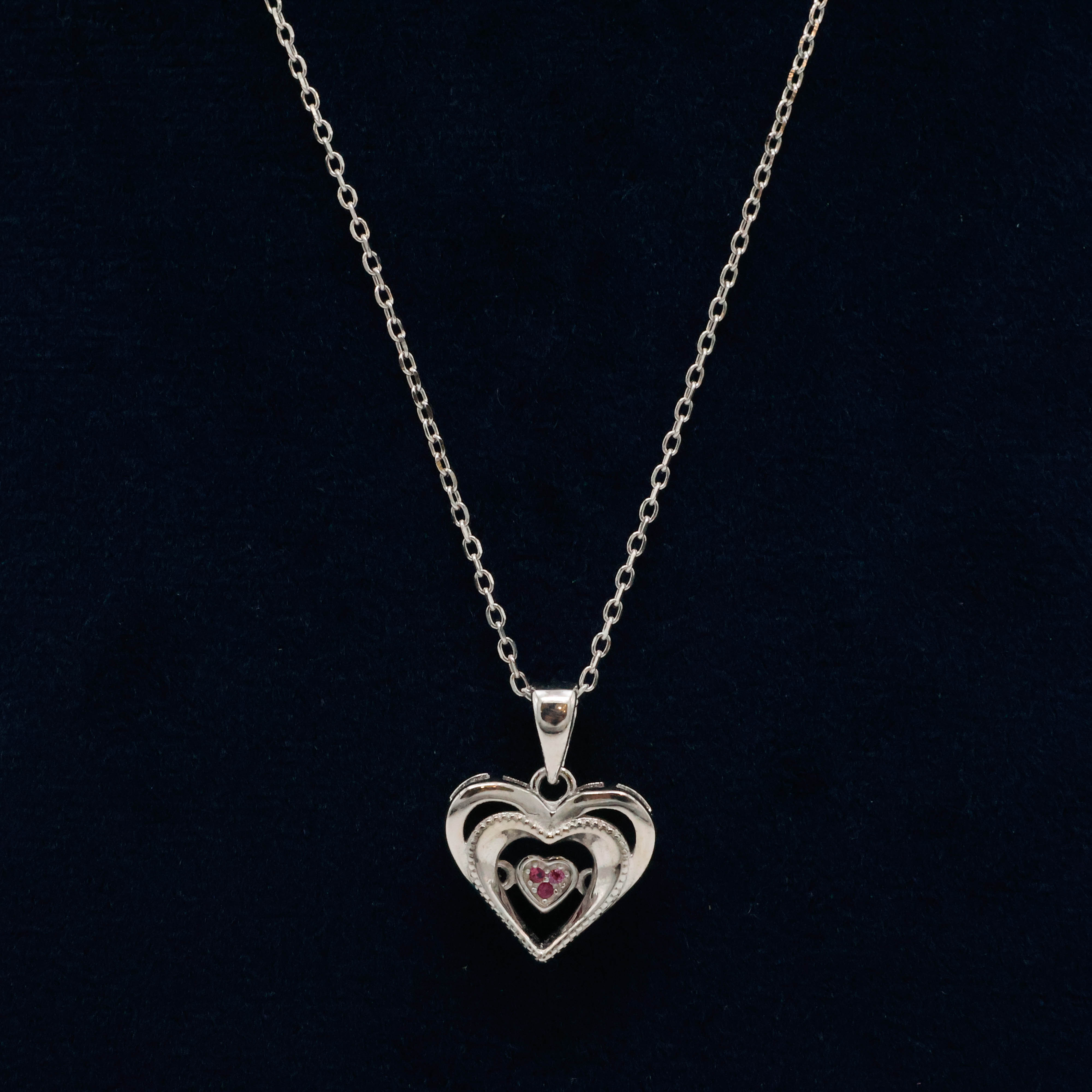 Arham Silver Palace - Silver Heart Pendant