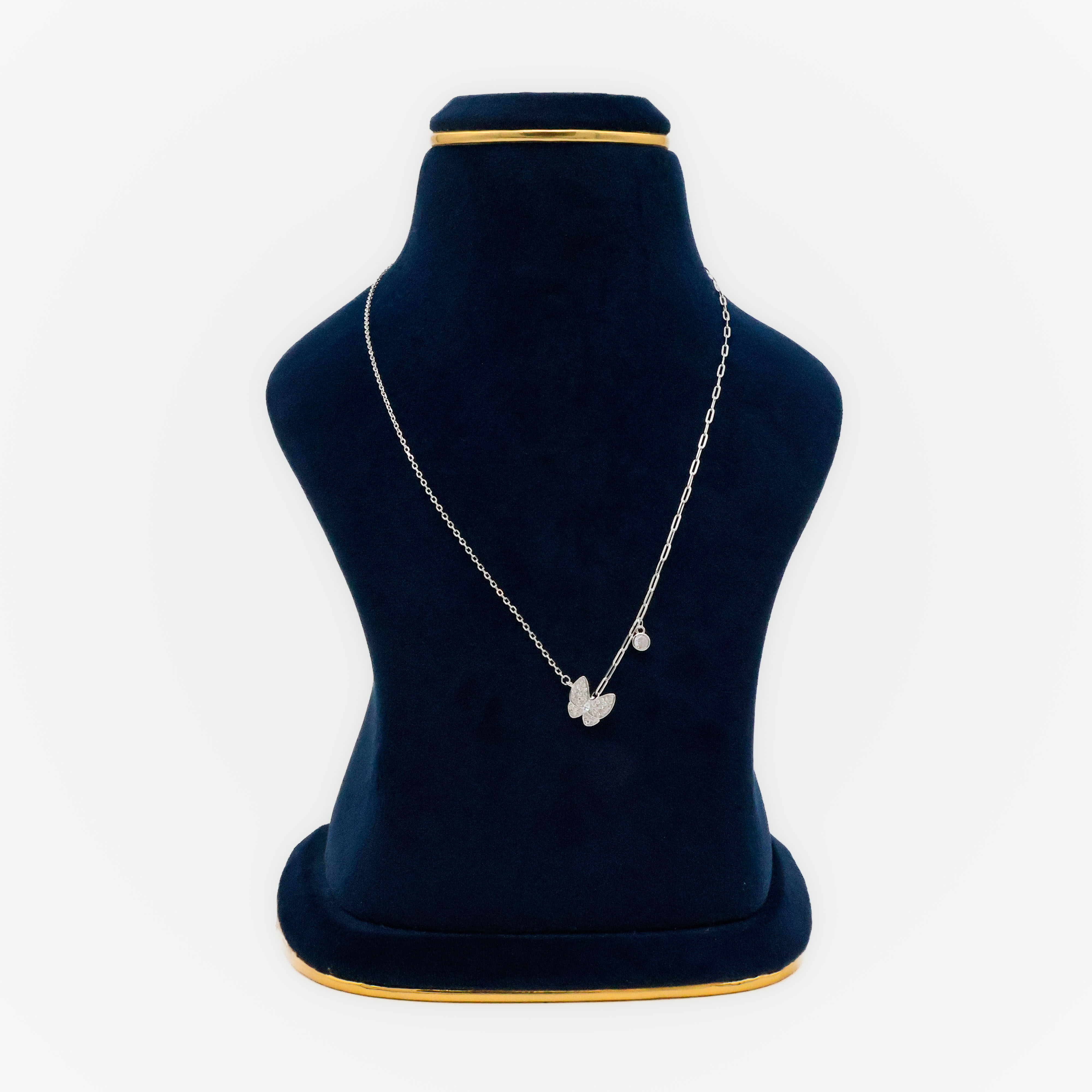 Arham Silver Palace - Silver Butterfly Necklace