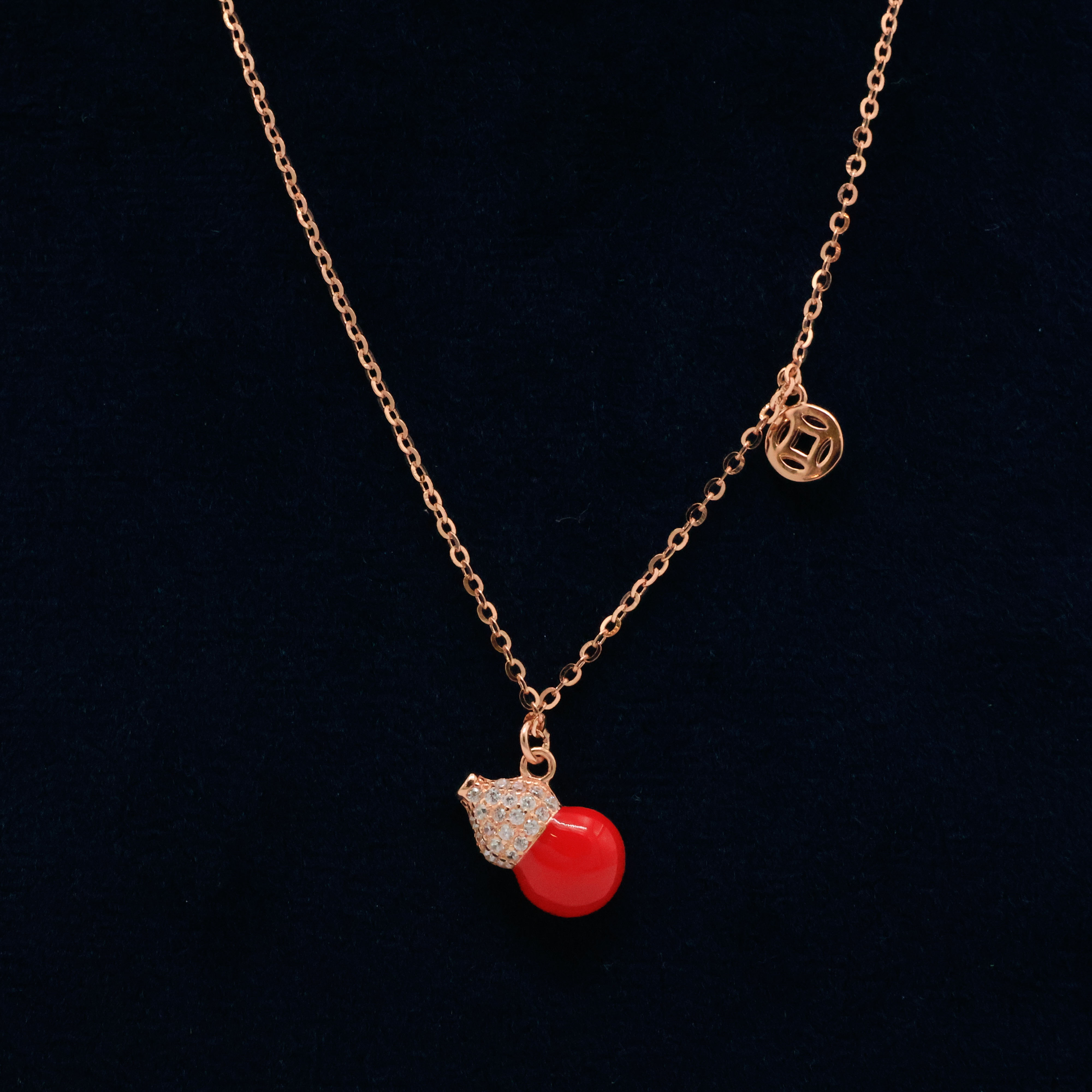 Arham Silver Palace - Gold Gourd Pendant