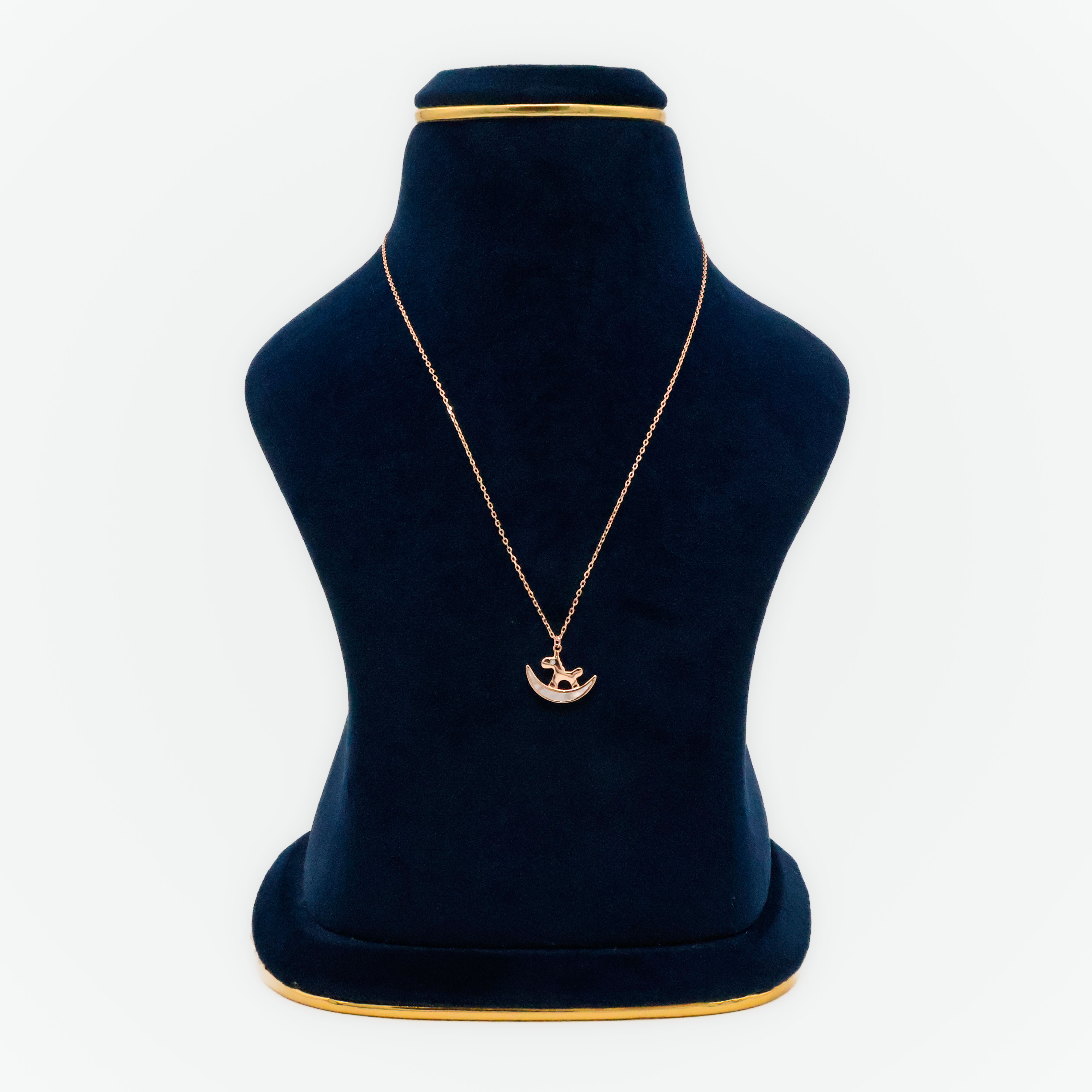 Arham Silver Palace - Rosegold Horse Pendant