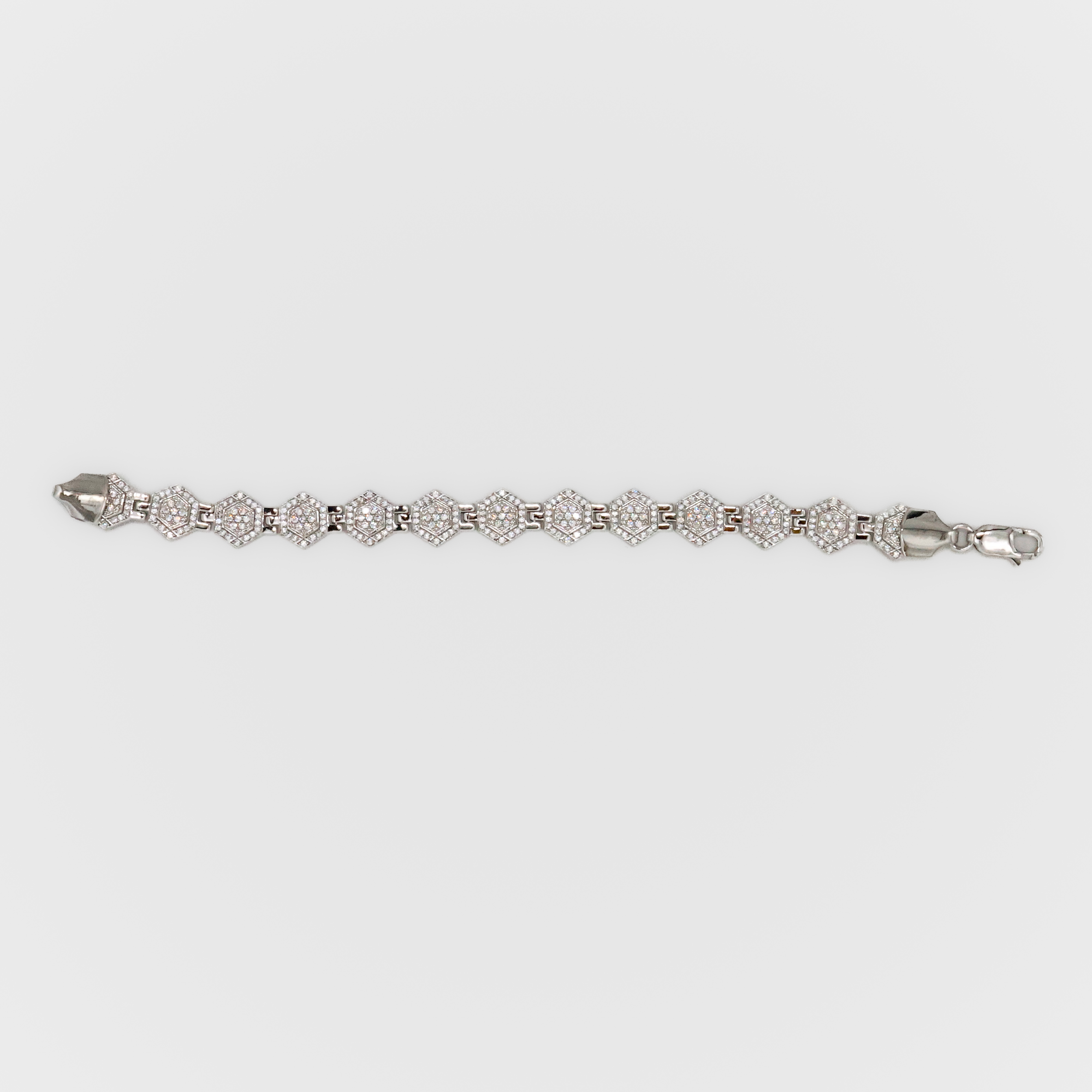 Arham Silver Palace - Silver Hexagon Bracelet