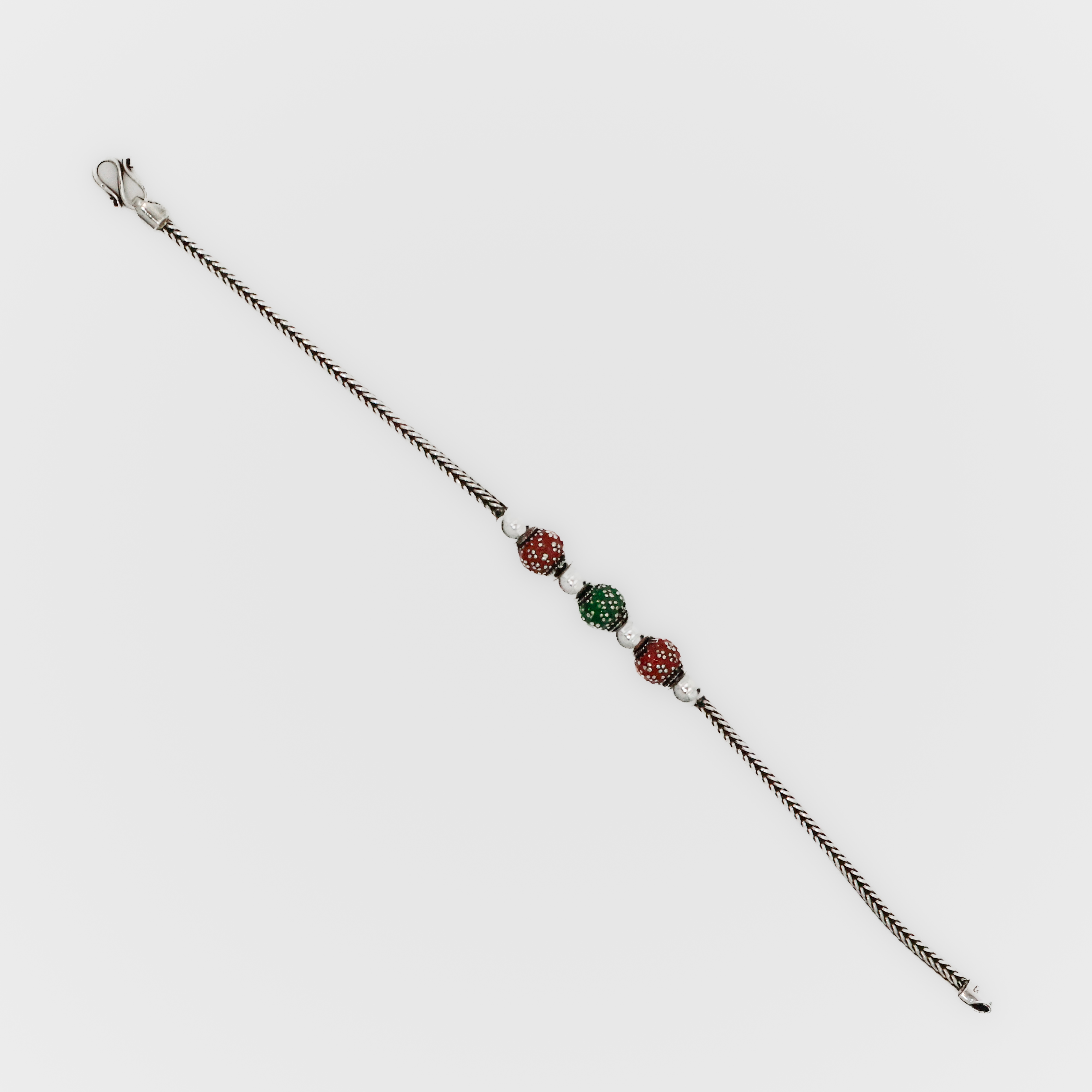 Arham Silver Palace - Silver Beaded Bracelet