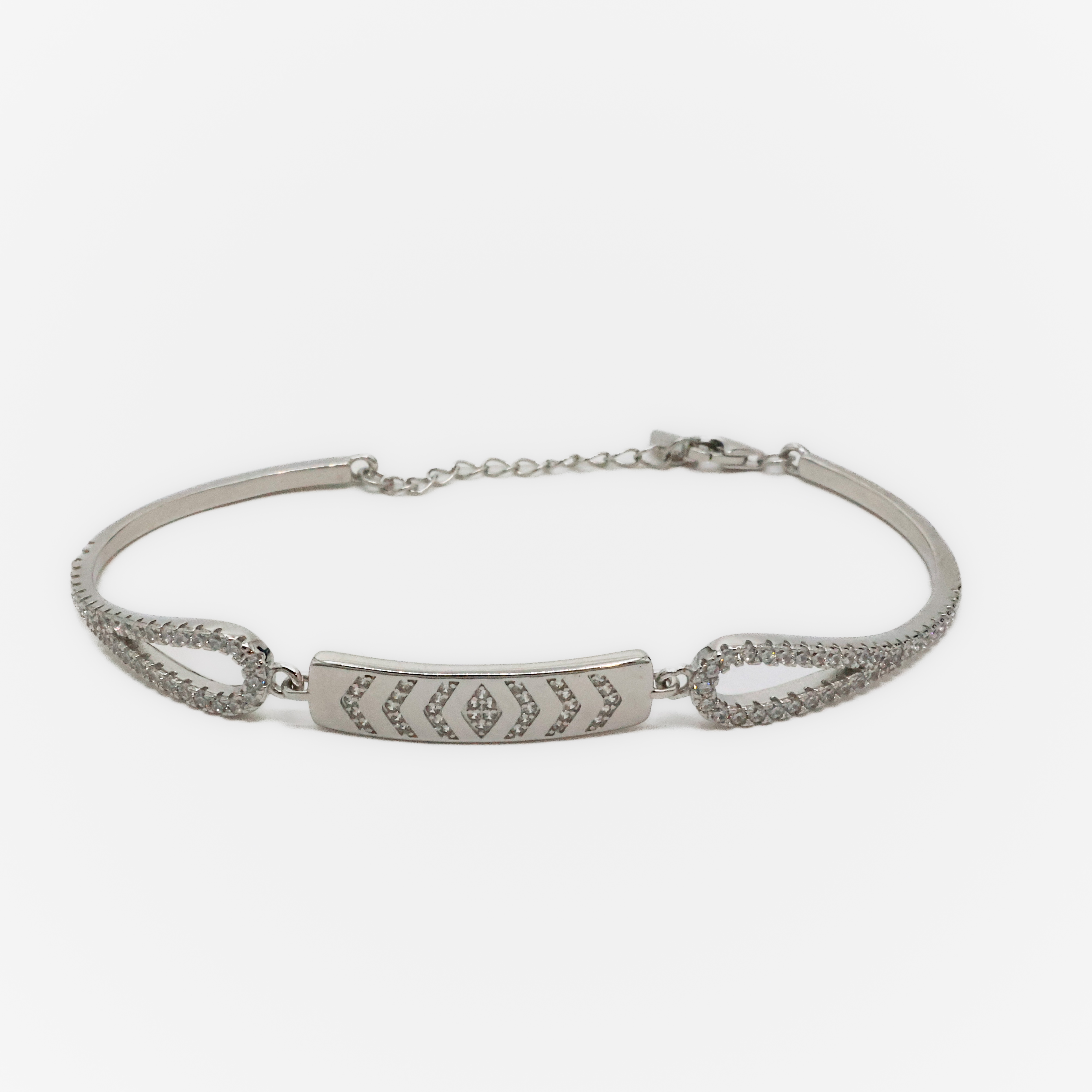 Arham Silver Palace - Silver CZ Bracelet