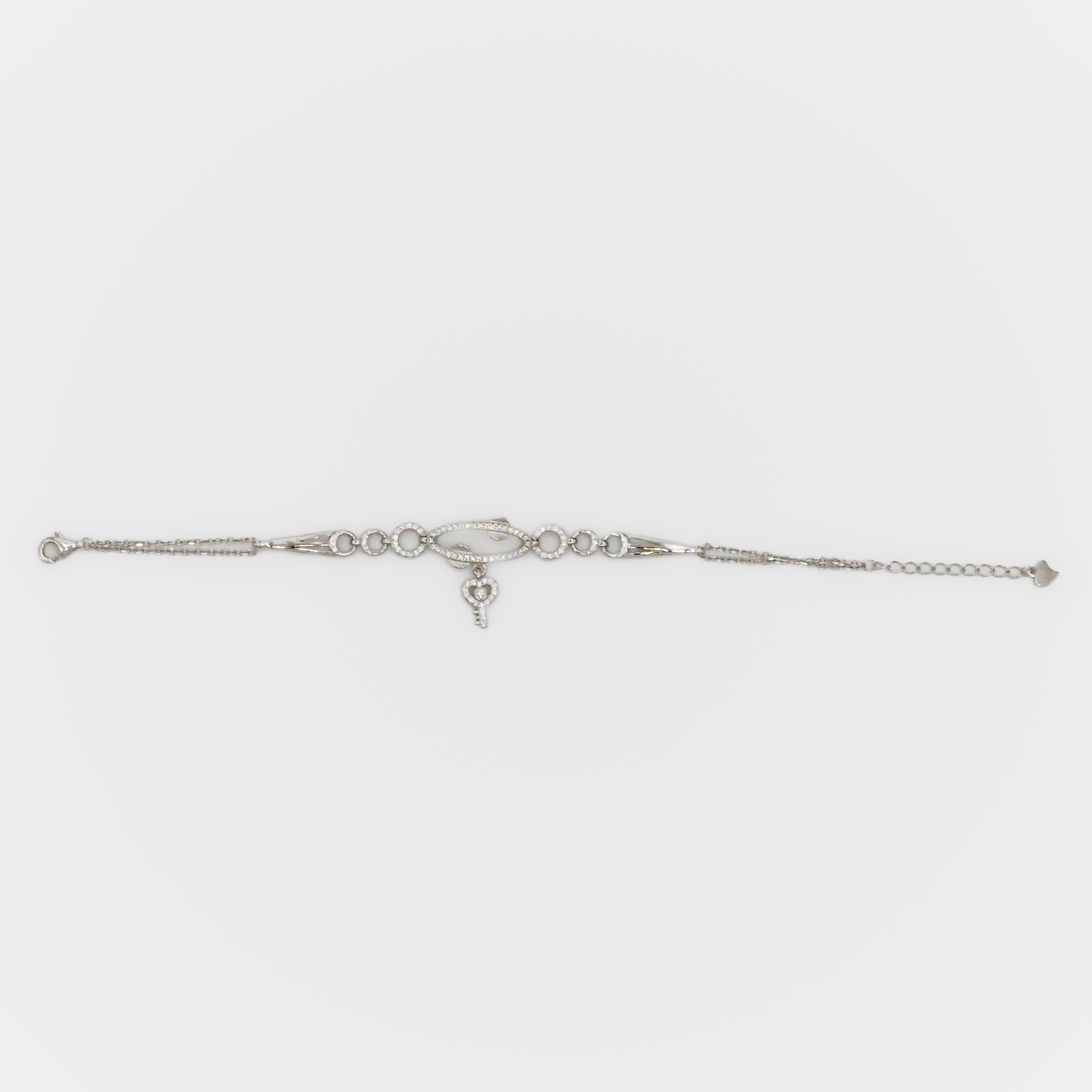 Arham Silver Palace - Silver Key Bracelet